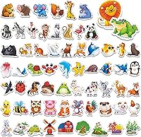 Vista 3 de SpriteGru 59 imanes de frutas y verduras para niños pequeños, perfectos para el aprendizaje preescolar