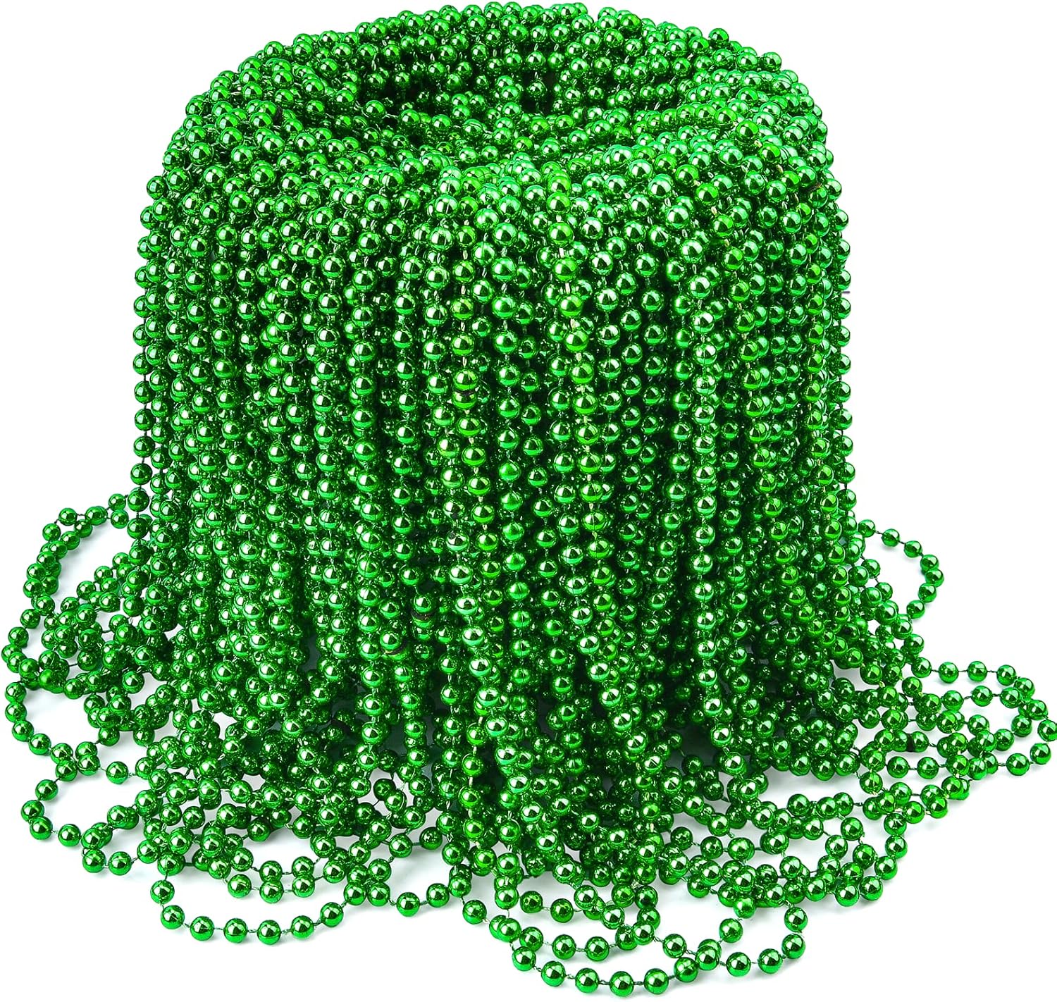 Party Favor Necklaces 72 Color Mardi Gras Beads - 6 Dozen (Free Shipping) 72 Bead Necklaces Pack - Foto 8