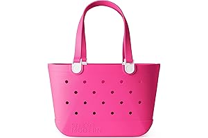 Simply Southern Malibu Getaway Bag - Roomy Waterproof Large Tote with Zipper Pocket