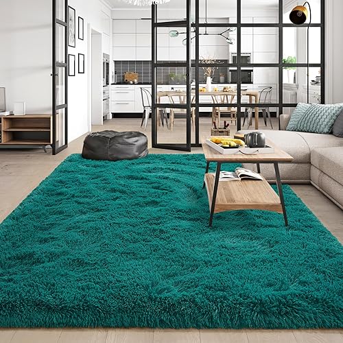 Miniatura 151 de Amearea Alfombra suave y esponjosa de alta calidad, moderna, 5 x 7 pies, alfombras de felpa mullida para sala de estar, dormitorio, habitación