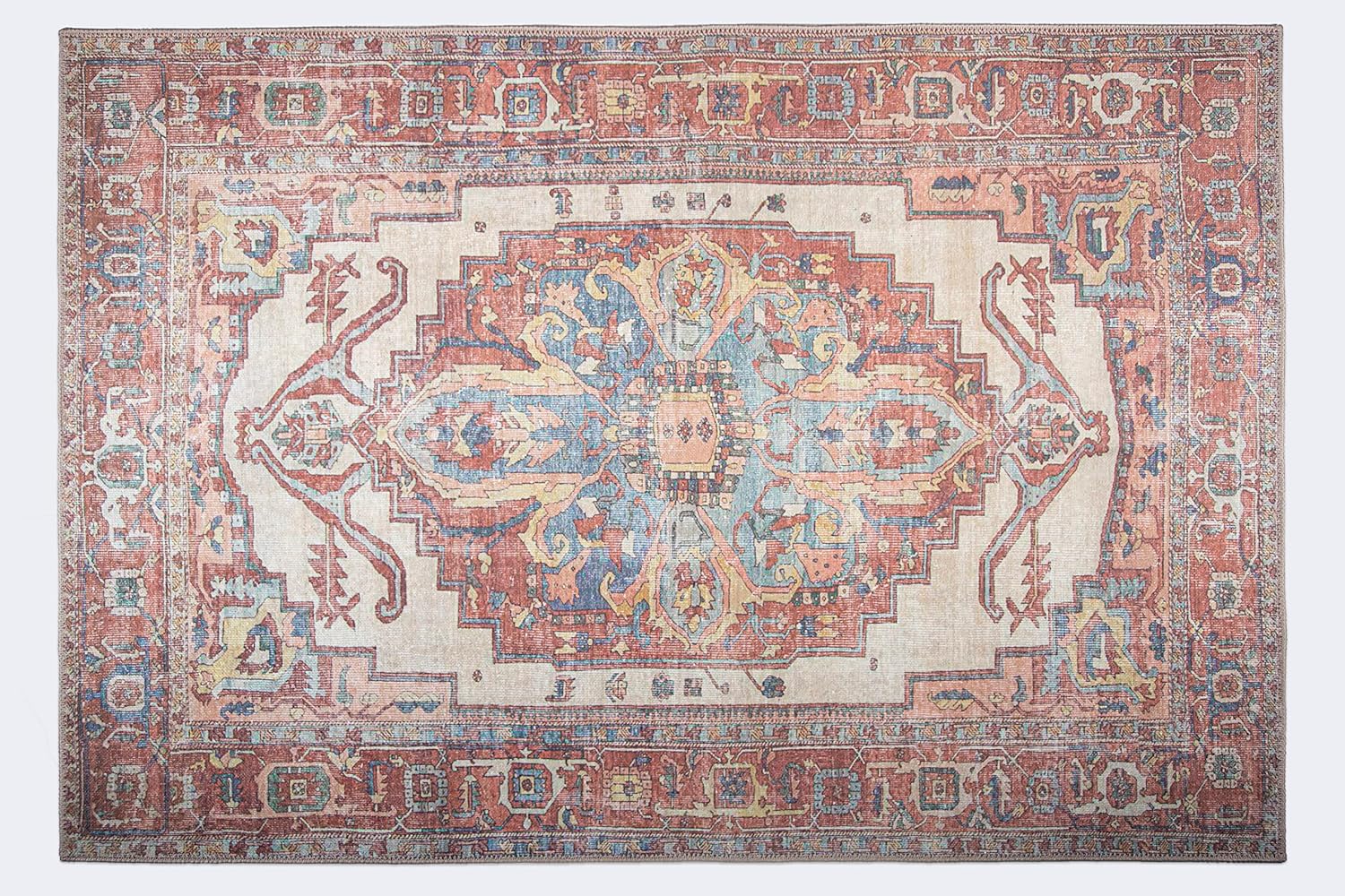 RugOver Machine Washable Area Rug, Pet Friendly & Resistant Indoor