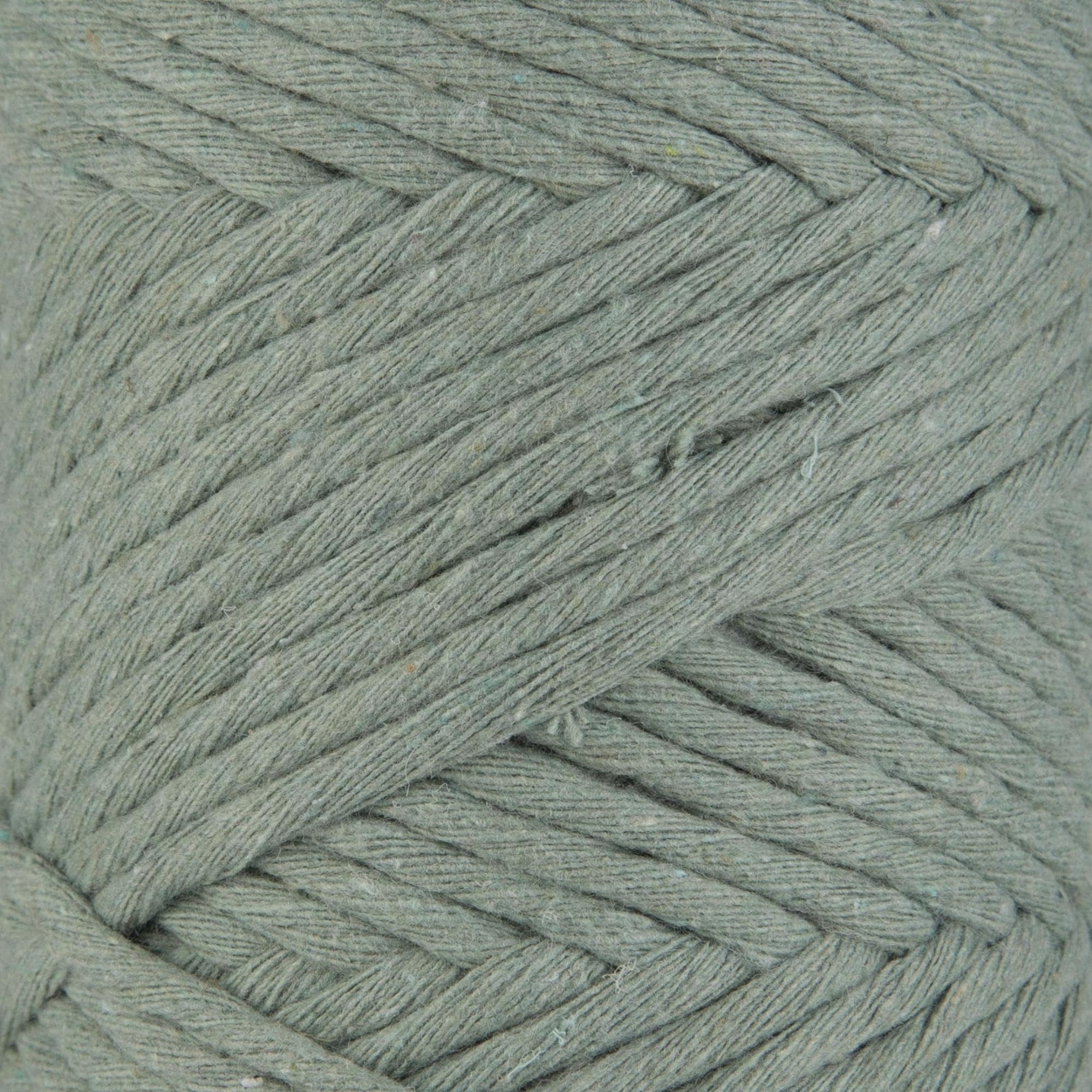 Sensy Premium Macrame Cord - 8 Skeins, 3mm, 109 Yards Each, 100% Cotton, Twisted Single Strand, Sage