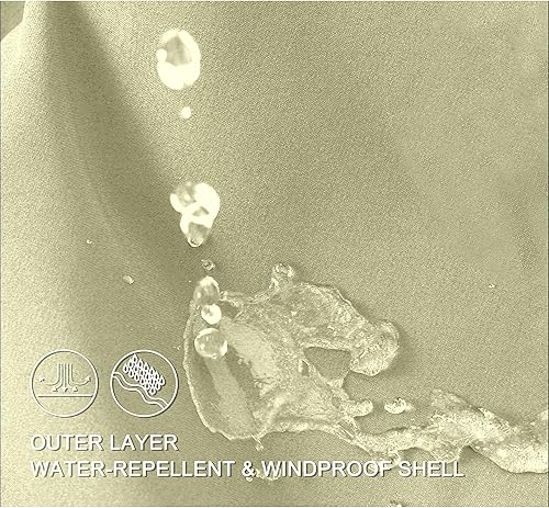 Miniatura 5 de Little Donkey Andy Chaqueta ligera cortavientos para hombre, para primavera, otoño, softshell, para senderismo, viajes