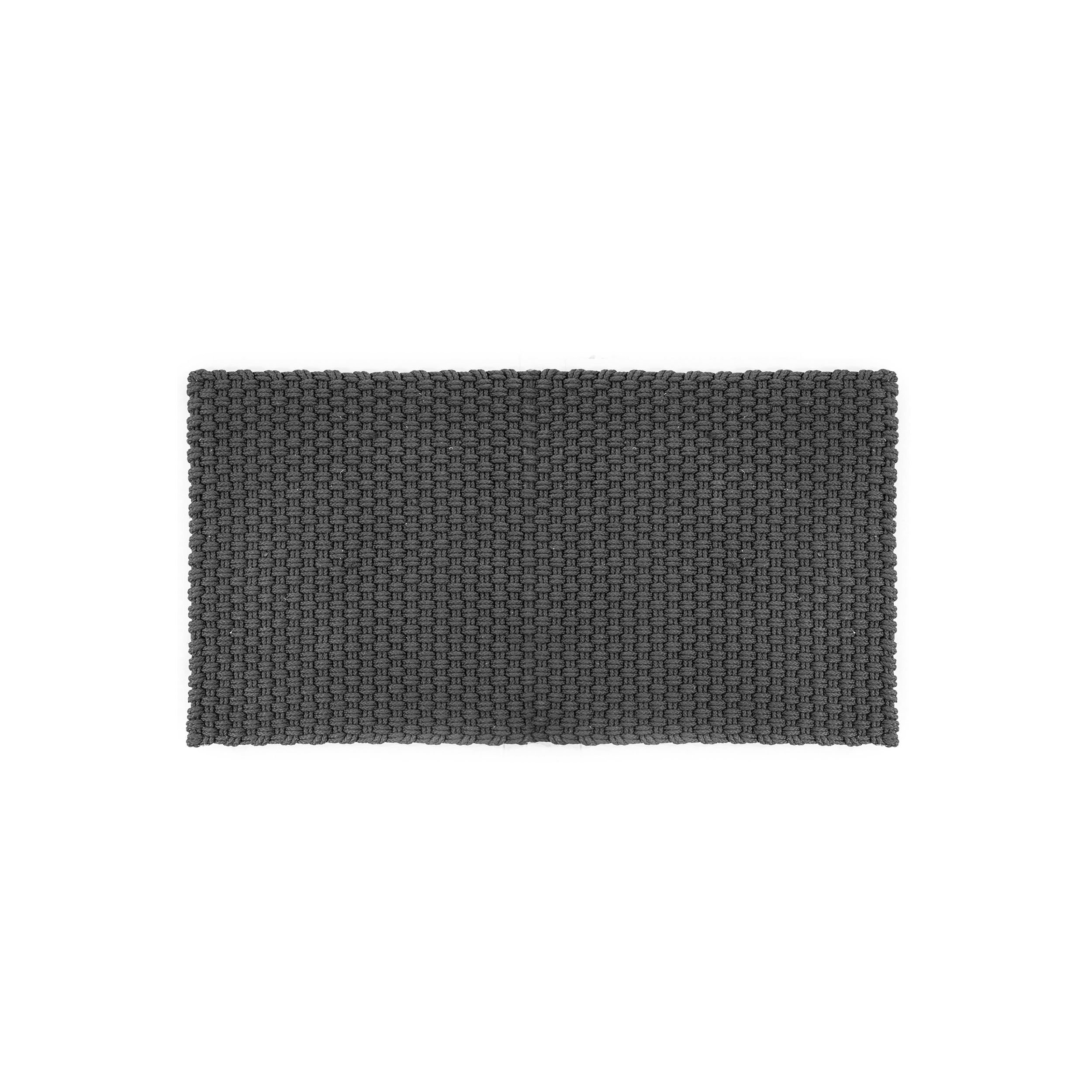 Pad Fußmatte Badematte Uni Stone Schmutzfangmatte Türvorleger Fußabstreifer Türmatte Terrasse Flechtmuster 52x72cm