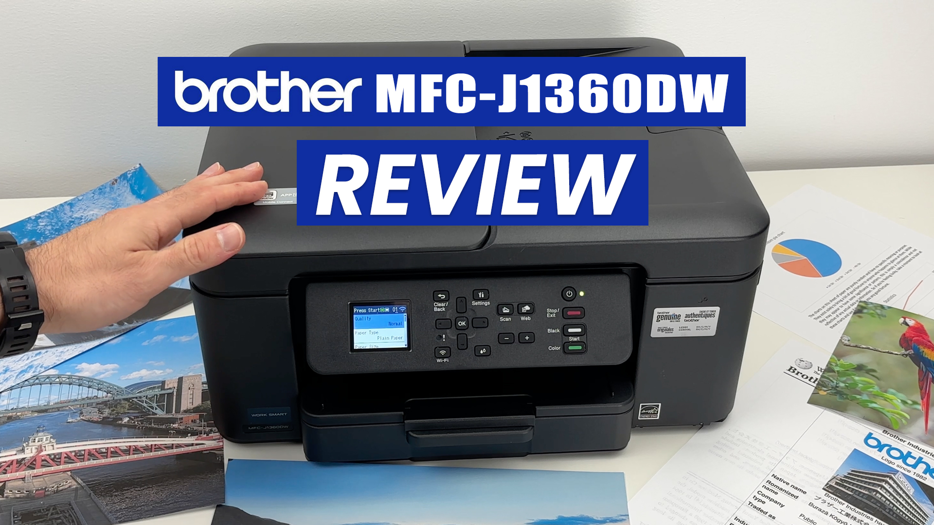 【在庫セール】ブラザー工業(Brother Industries) brothe Brother Work Smart 1360 Wireless Color All in One Printer + 26