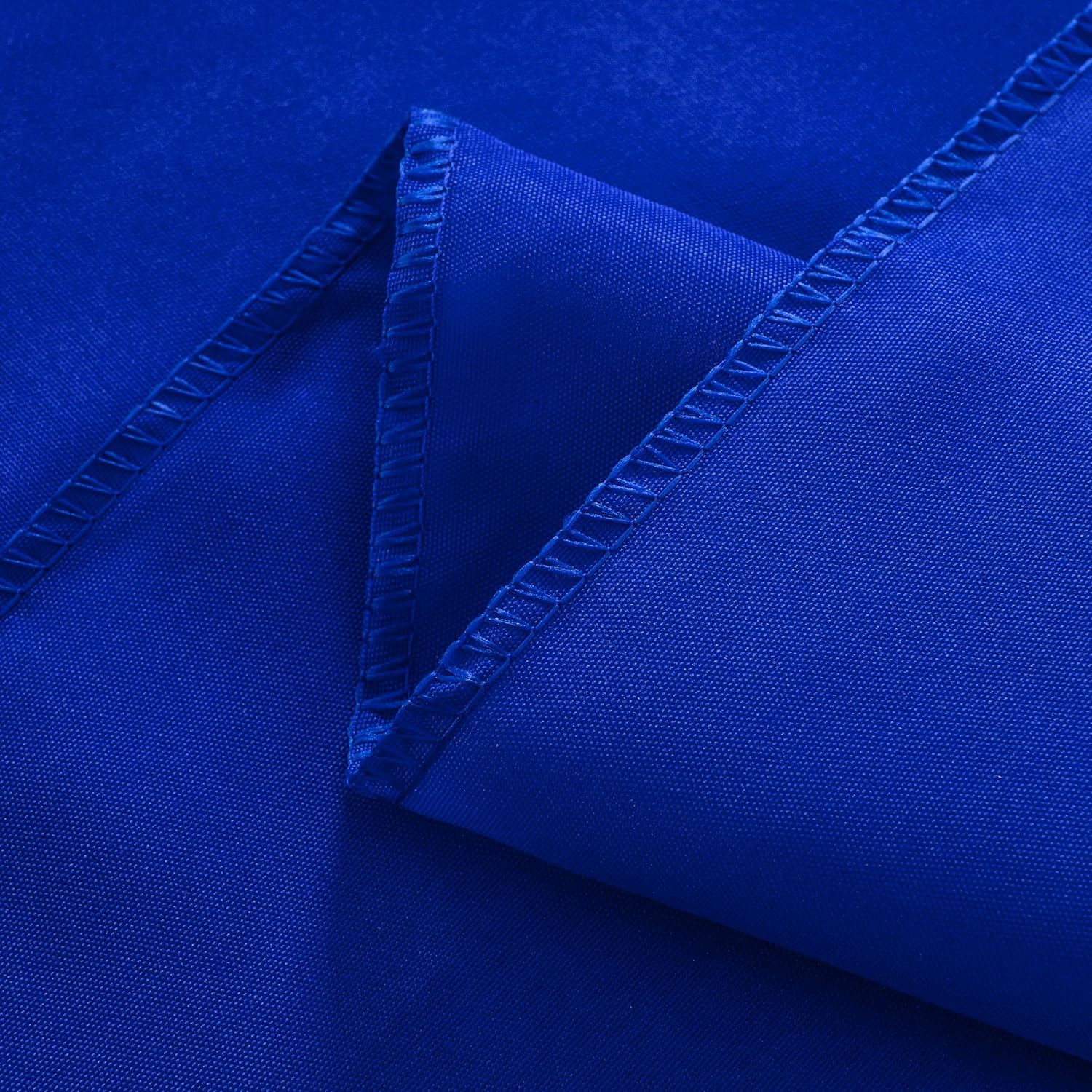 2-Pack 60x60 inch Royal Blue Table Cloths, Solid Stain and Wrinkle Resistant Tablecloth, Premium Plain Weave Polyester Fabric Rectangle Table Linen Covers for Hotel, Banquet