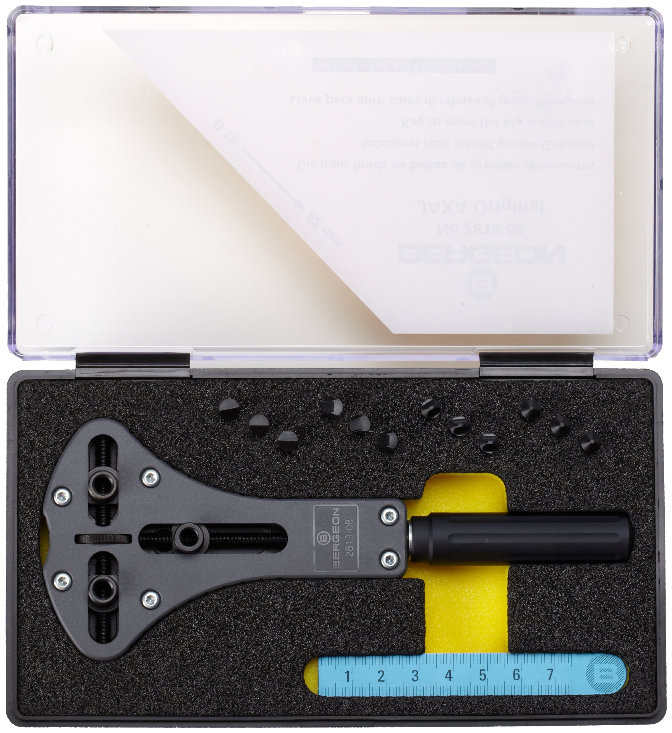 Bergeon Uhrengehäuseöffner mit Vier Sets von Stiften