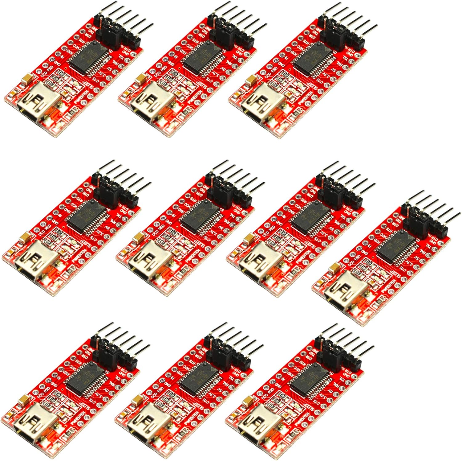 Amazon.co.jp RASBEE 10 Pack FT232RL Module 5V 3.3V FTDI USB TTL