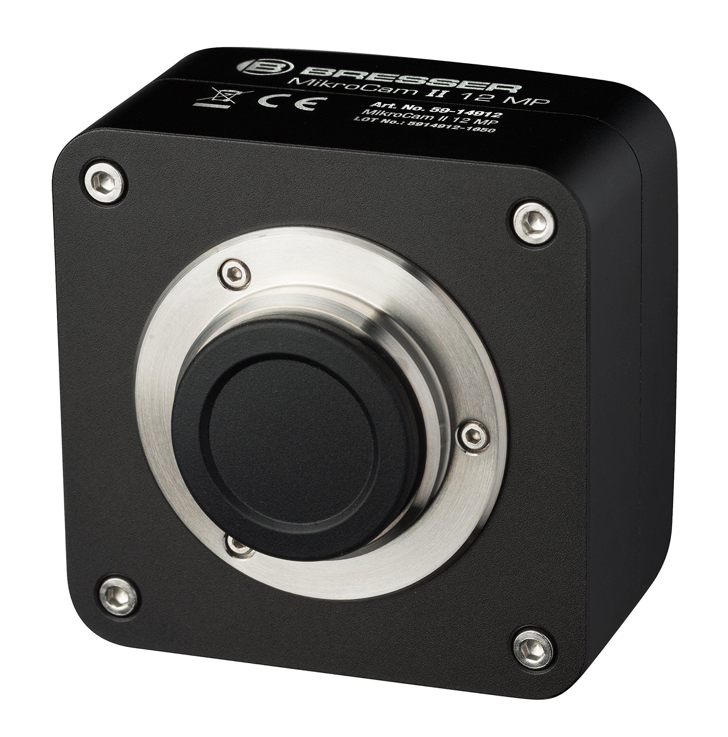 Bresser Microscopio Digitale Profesionale con Fotocamera 0,7x-4,5x, 12 MP | Luce LED incidente e trasmessa, Sony IMX226, PC Windows, Focus stacking, Misurazione, Laboratorio, Per elettronica