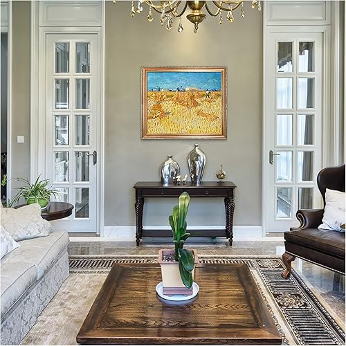 Miniatura 767 de A&T ARTWORK The Starry Night de Vincent Van Gogh. Tamaño del marco: 36 x 30 pulgadas, tamaño de la imagen: 30 x 24 pulgadas, reproducciones clásicas