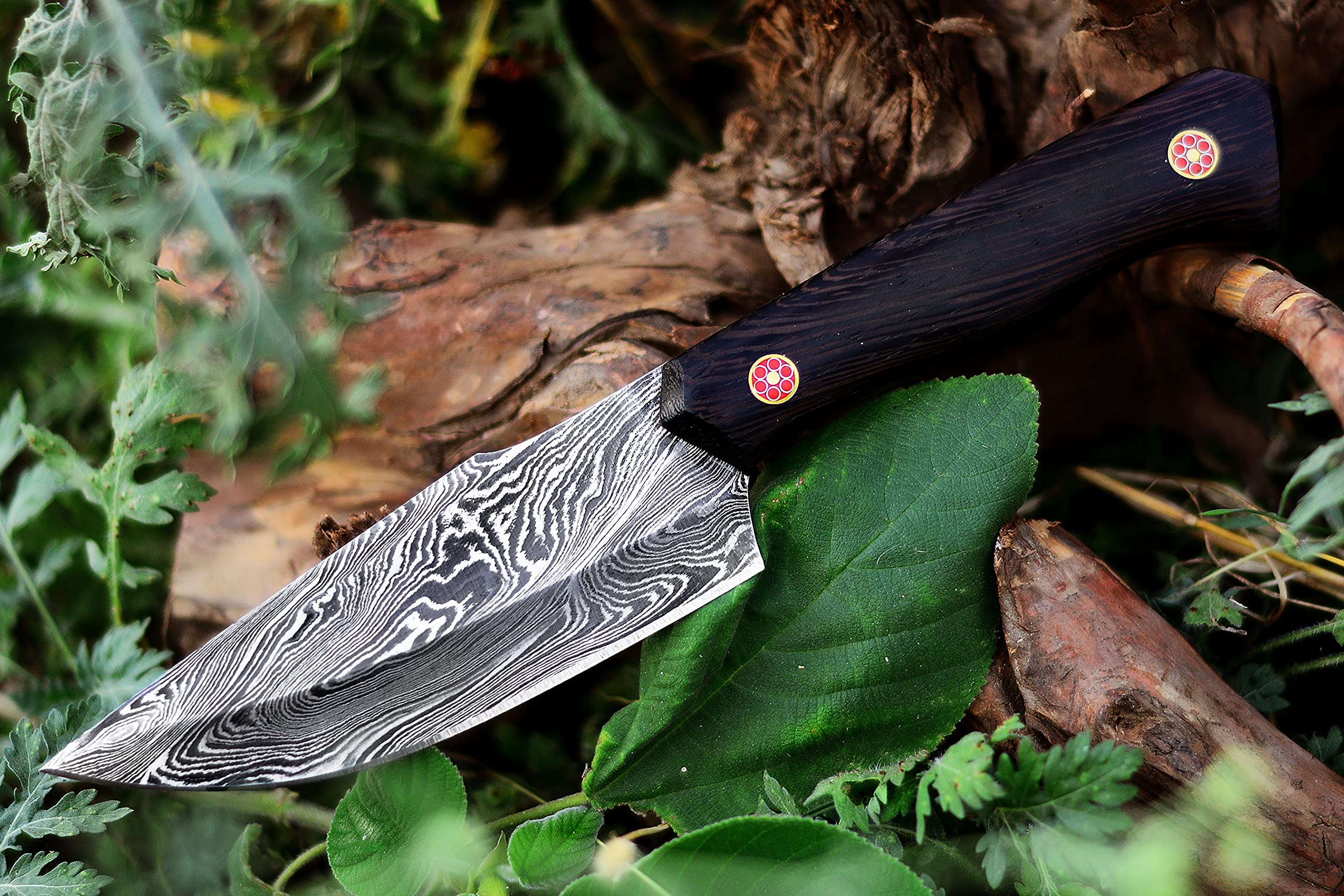 Buy SHARD Handmade Damascus Hunting Knife Bushcraft Knife, Self
