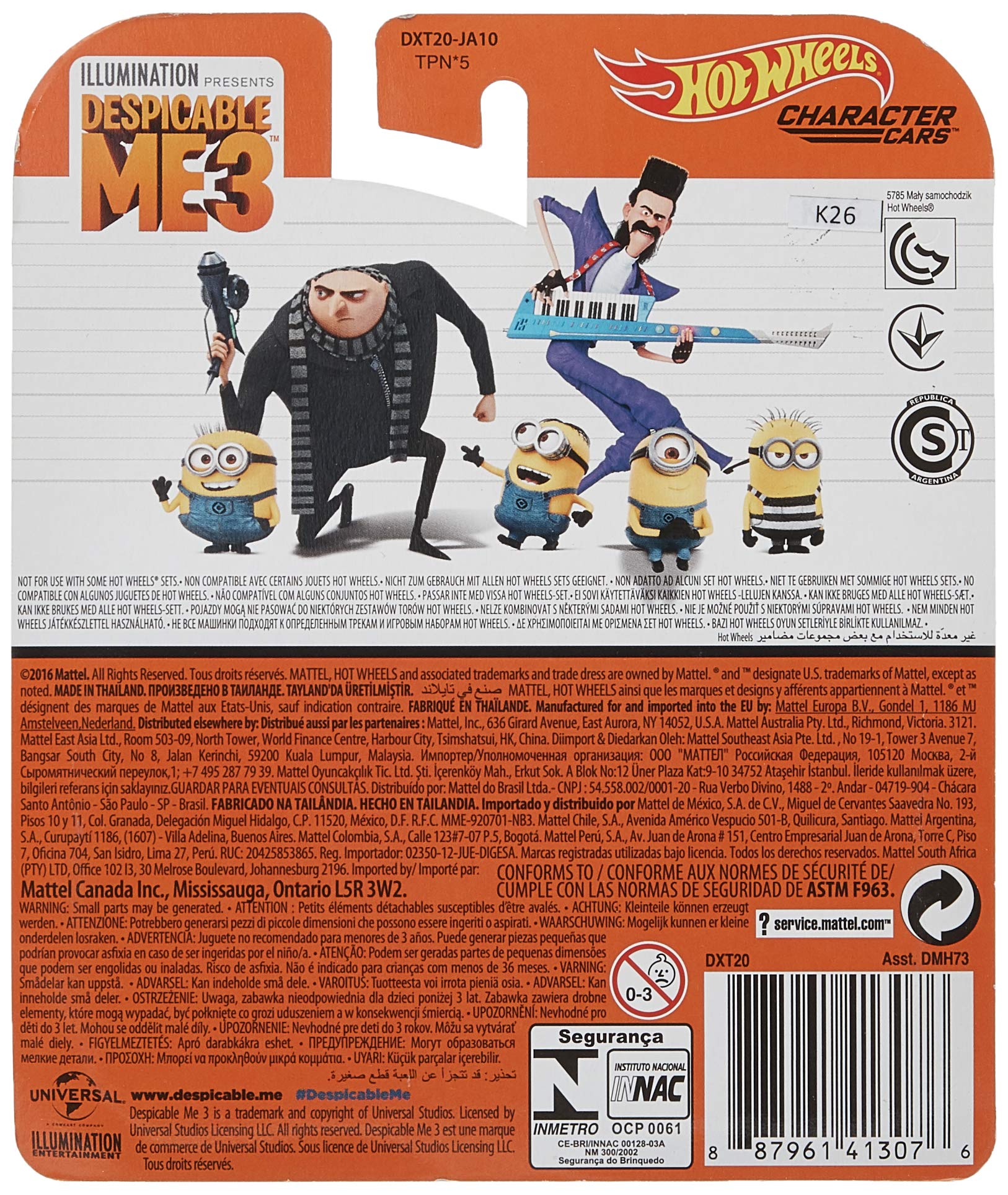 ミニオンDespicable Me &Me3 Hot Wheels 10台 Hot Wheels Despicable Me 3 5, Multi Color : Amazon.in: Toys & Games