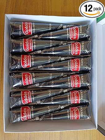 Golden Cone Body Art All Natural Herbal Pure Henna Paste (Pack of 12 Pieces)