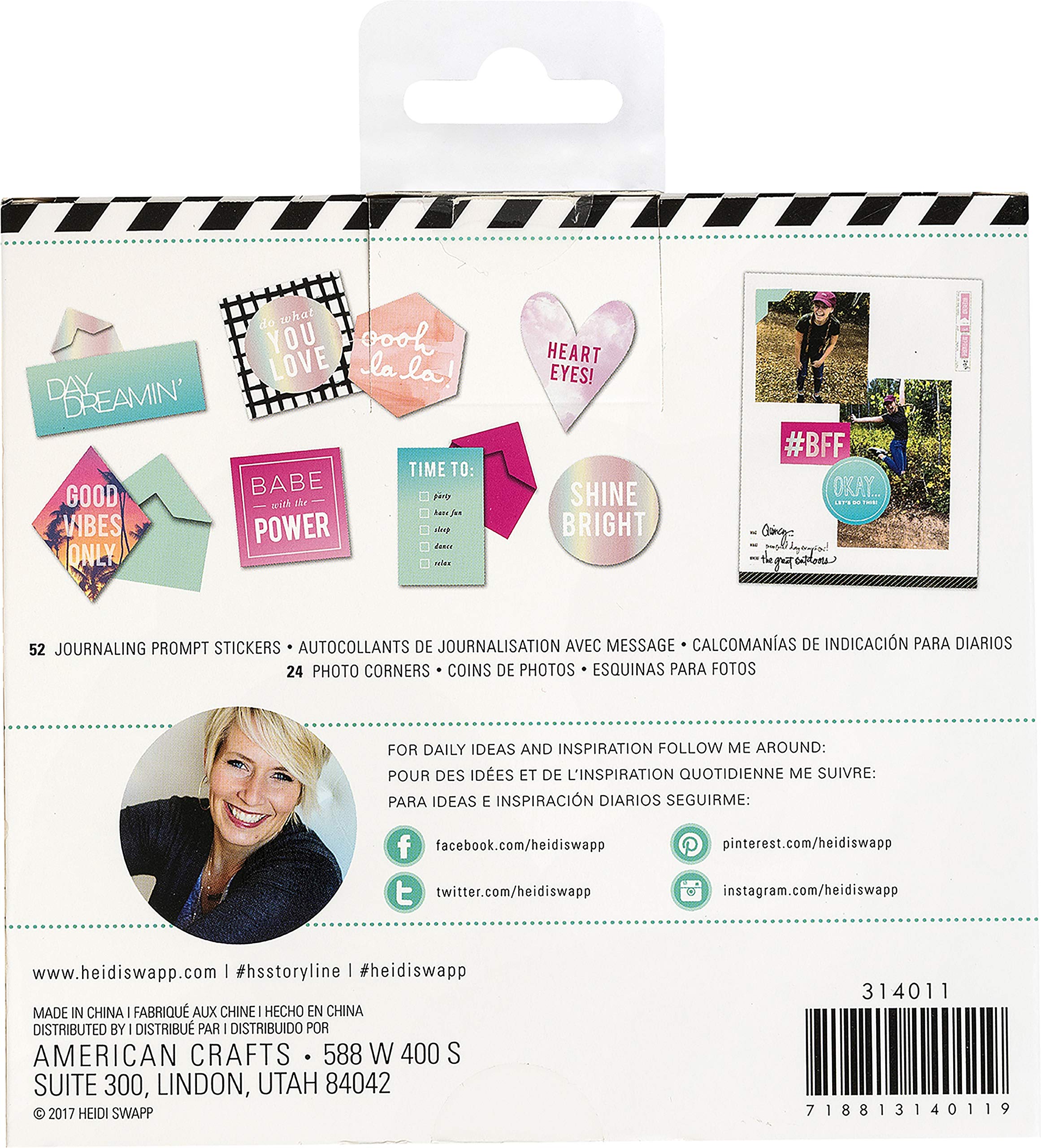 Heidi Swapp 314011 Girl Power Deck of Days, Multicolor