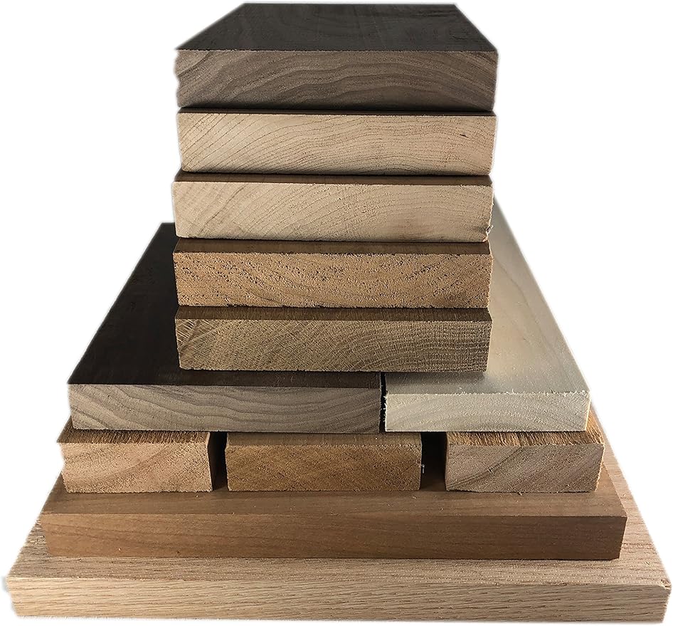 Discount Lumber Outlet 2 Set Hardwood Assortment Mixed Species Large Box of Hobby