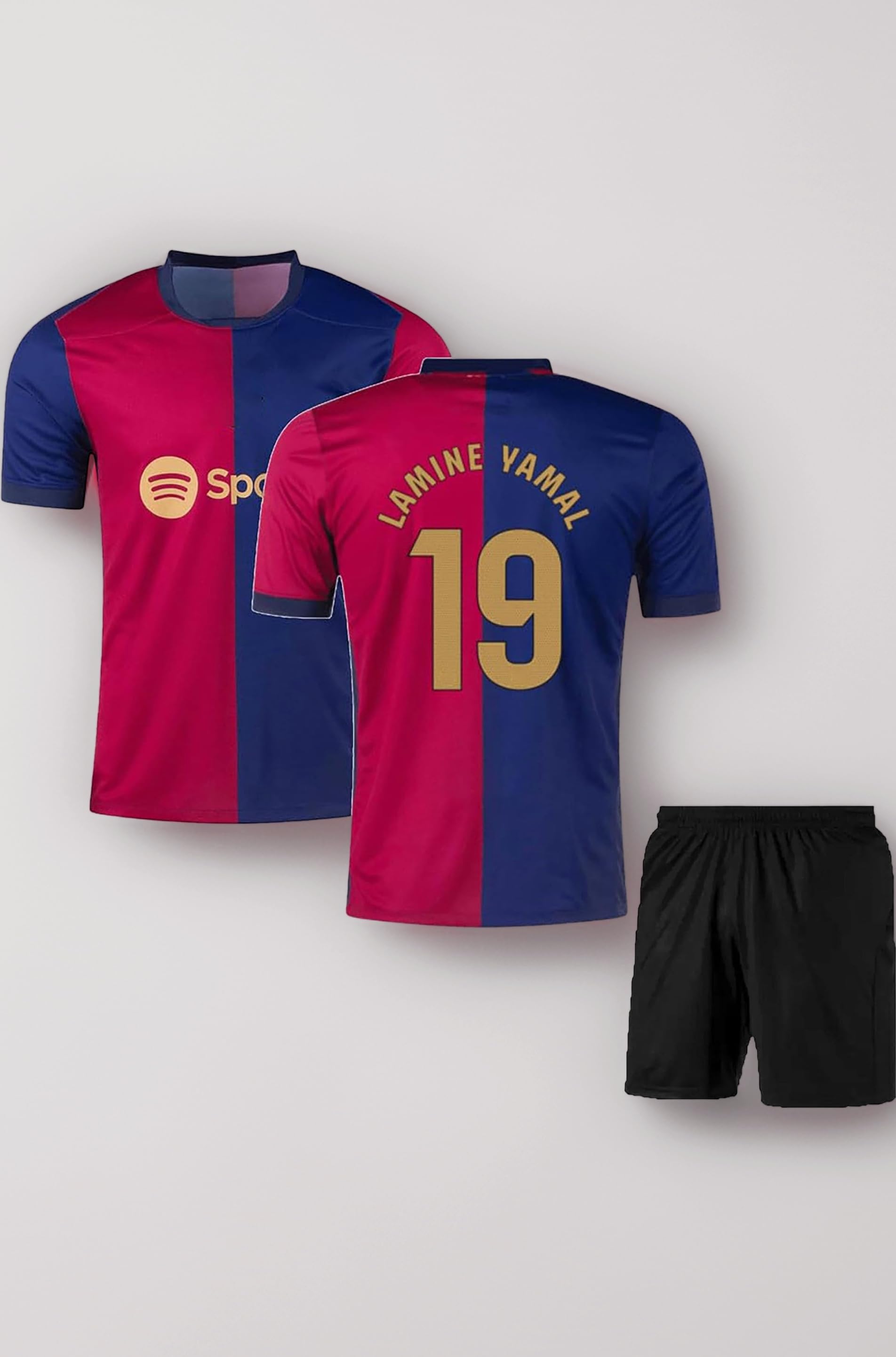 Sports Baarce Football Home Jersey with Shorts 2024/25 (Kid's, Boy's& Men)