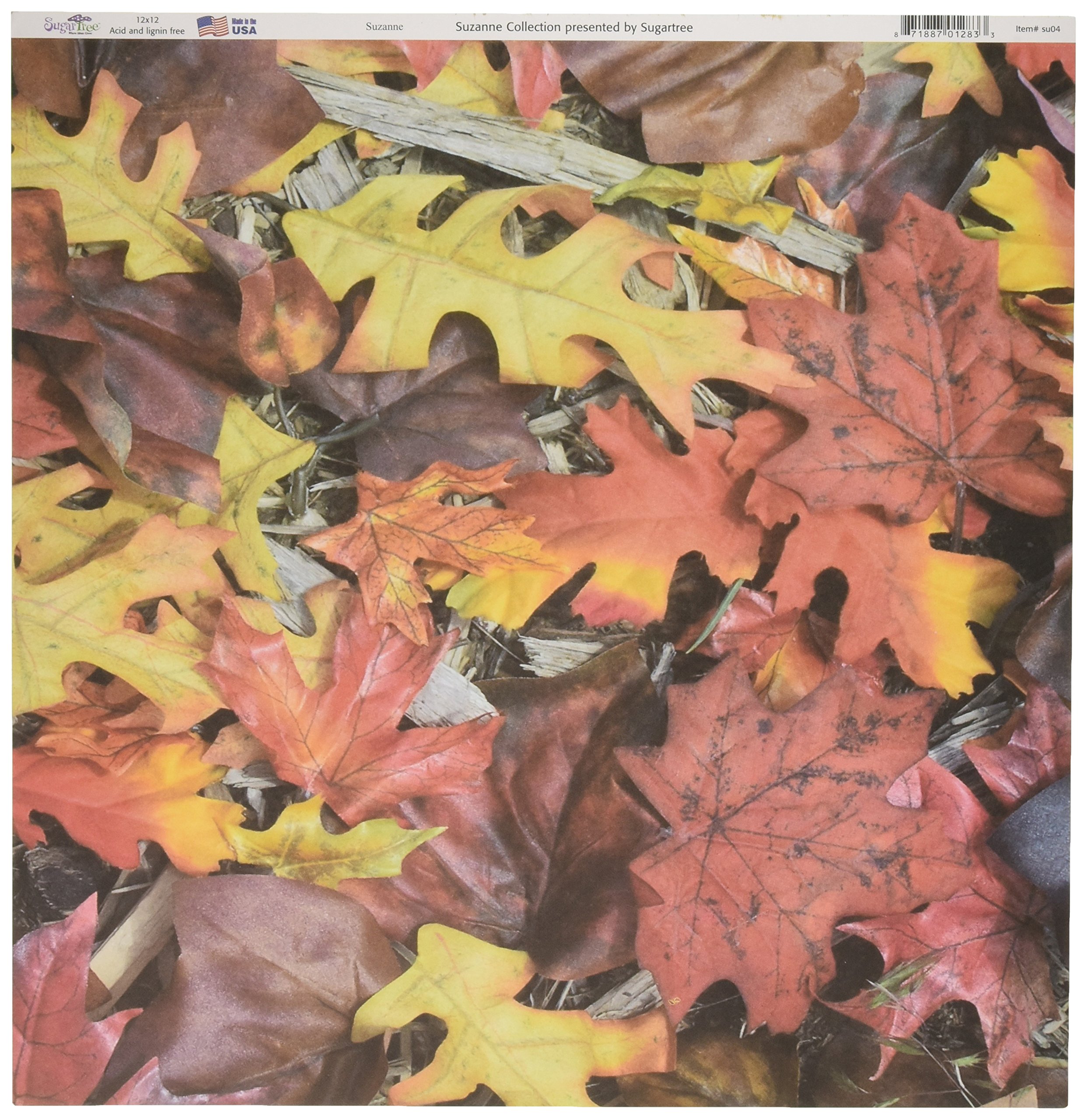 SUGAR TREEPapers 12"X12"-Autumn Leaves 25 per Pack
