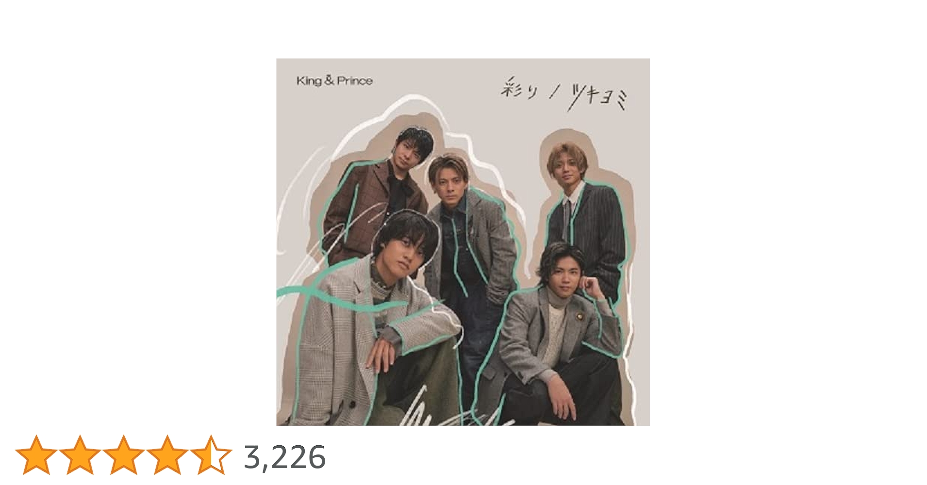 Amazon.co.jp: 彩り / ツキヨミ (初回限定盤B) - King & Prince (DVD付