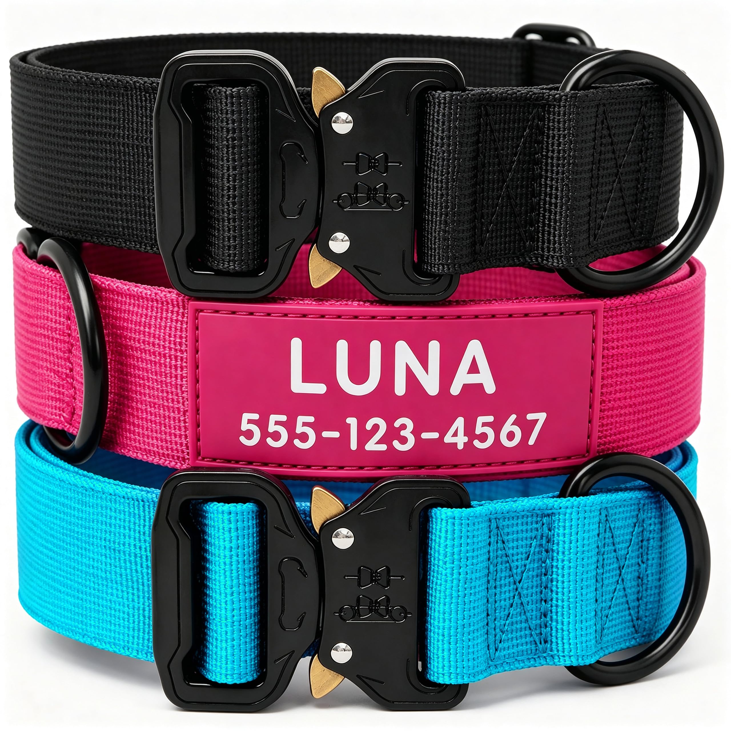 dazner Personalized Tactical Dog Collar