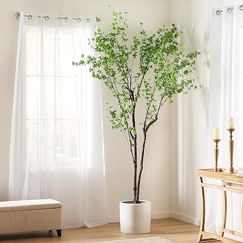 Miniatura 2 de Christopher Knight Home Bowrun - Árbol artificial Enkianthus de 10 x 6.5 pies, seda, color verde