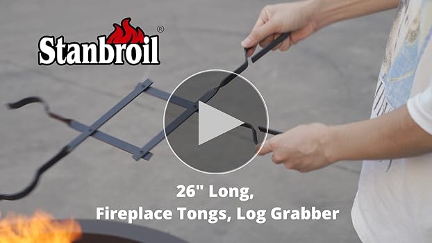 Amazon.com : Stanbroil Outdoor Campfire Fireplace Tongs, 26