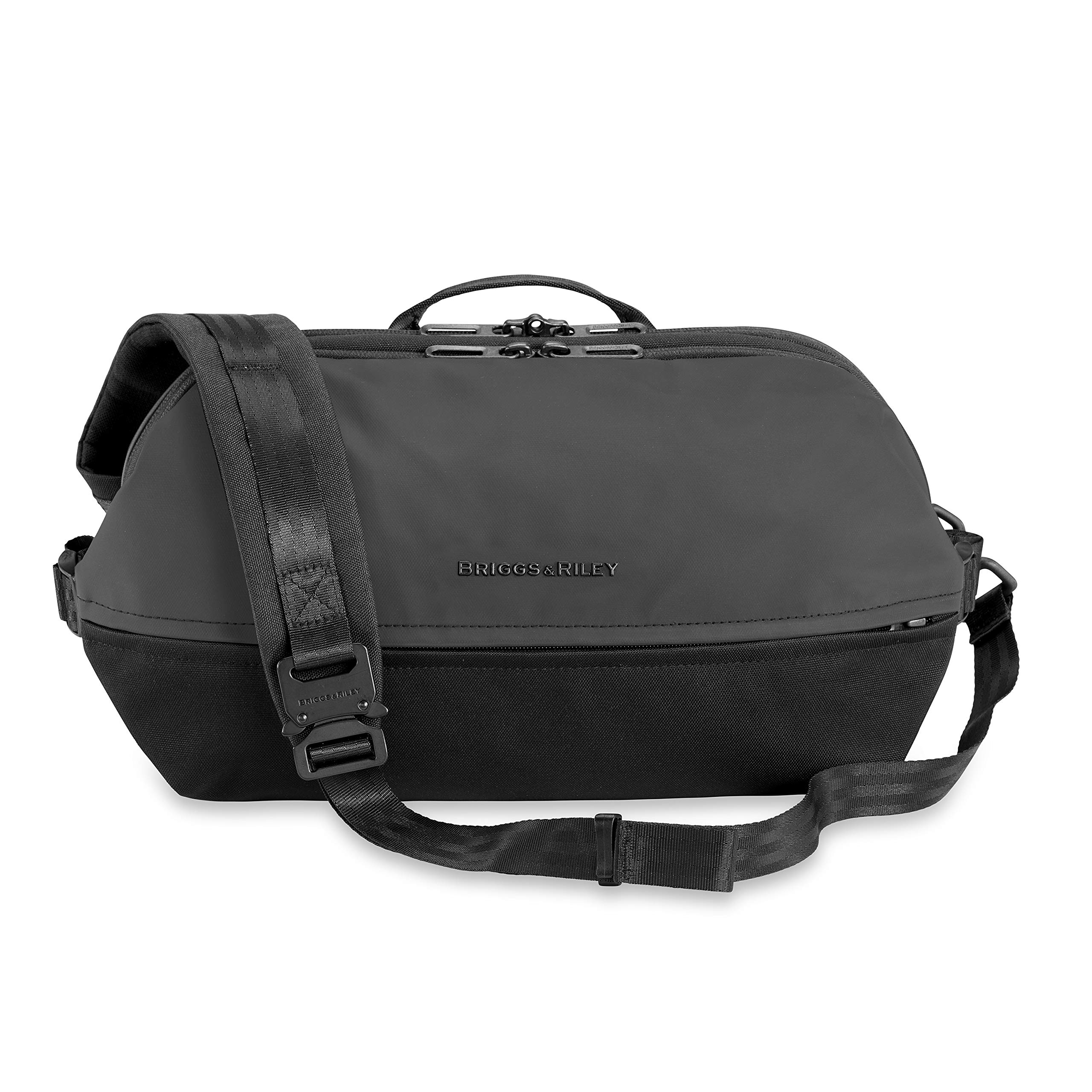 Unisex Delve Crossbody Sling Luggage Messenger Bag, Black, One Size UK