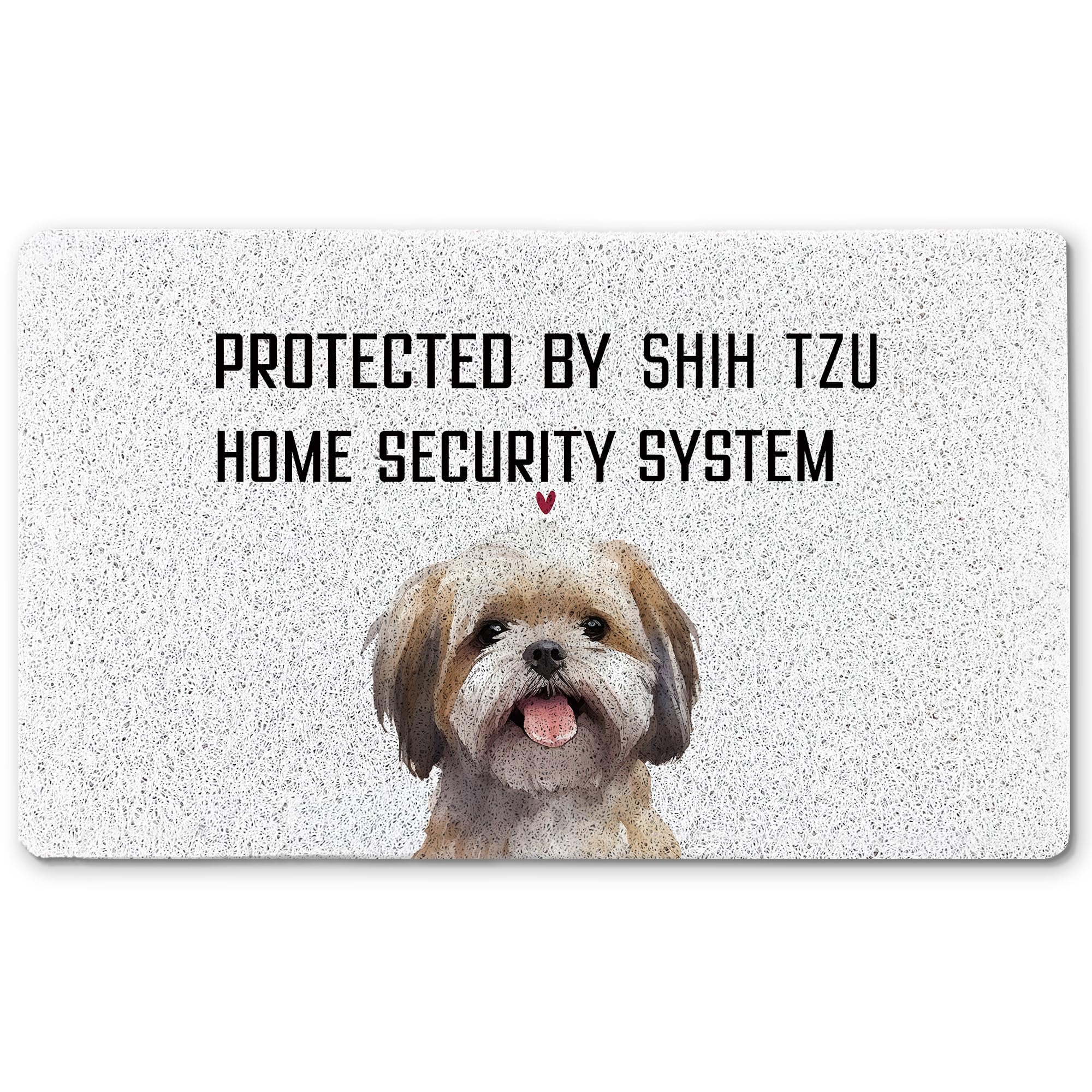 INDAJEDN Funny Shih Tzu Door Mat, Shih Tzu Dog Welcome Doormat for Front Door Indoor Outdoor Entrance Entryway Porch, Dog Bath Mat for Bathroom Decor,