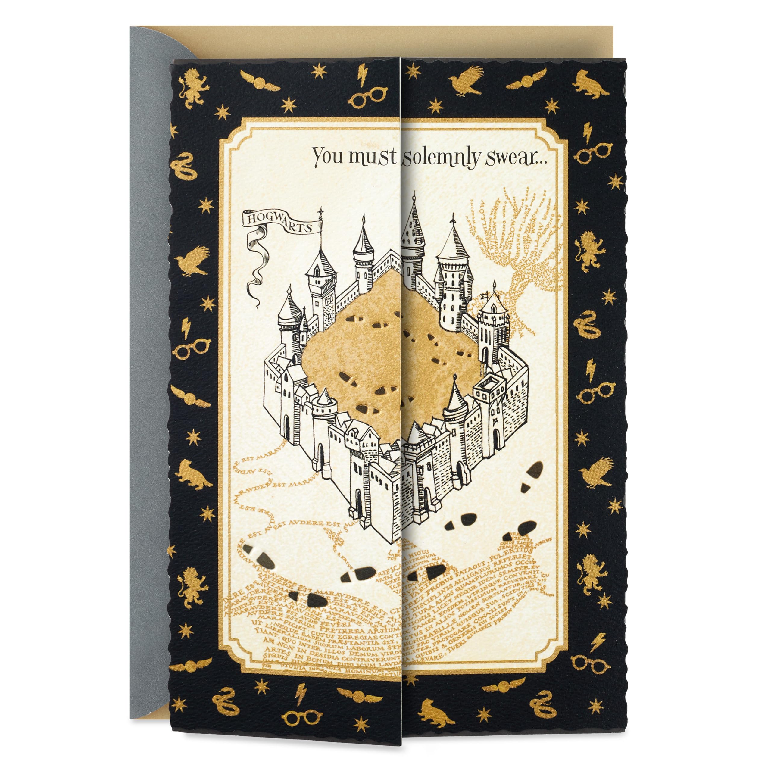 Amazon | Hallmark ハリーポッター バースデーカード (略奪者マップ