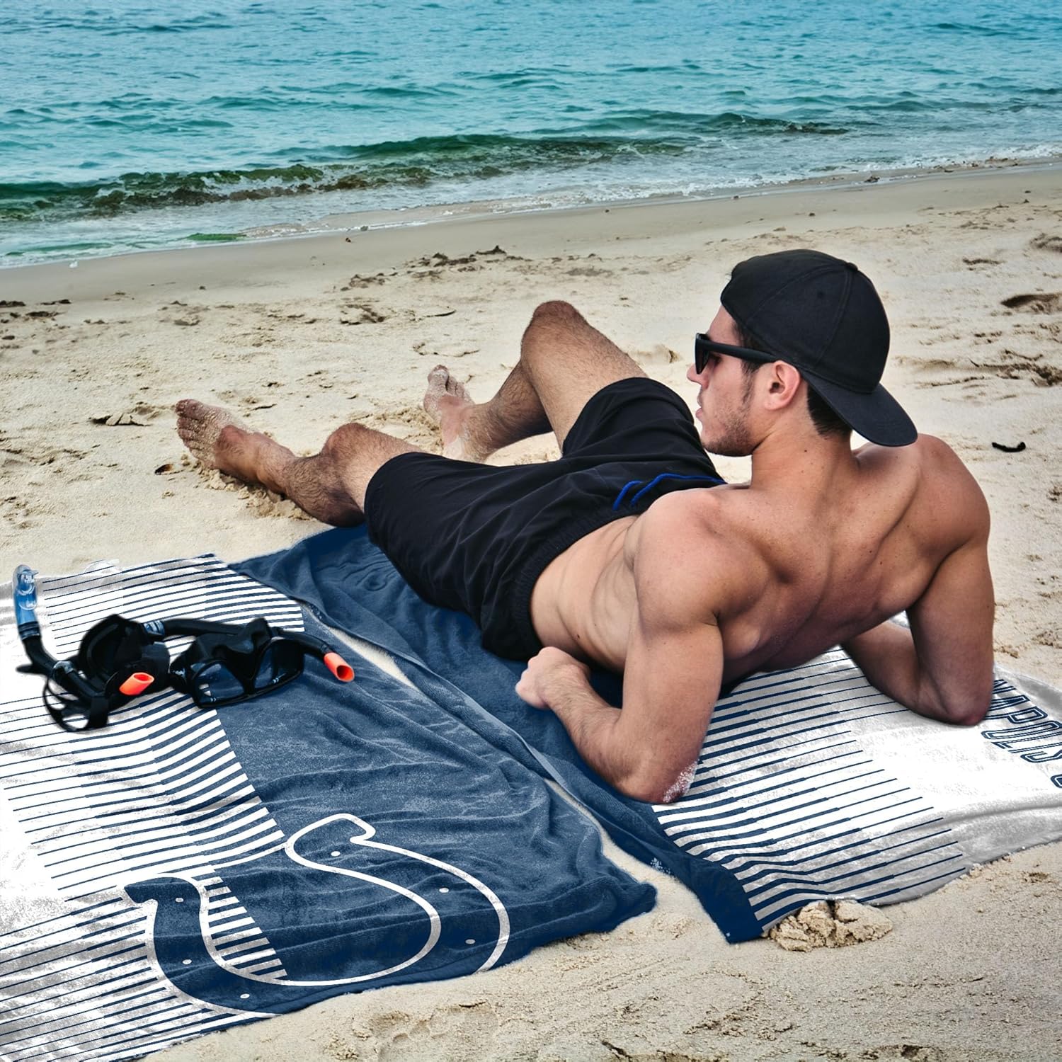 Northwest Indianapolis Colts NFL Progression Jacquard Beach Towel 36 x 72 Inches