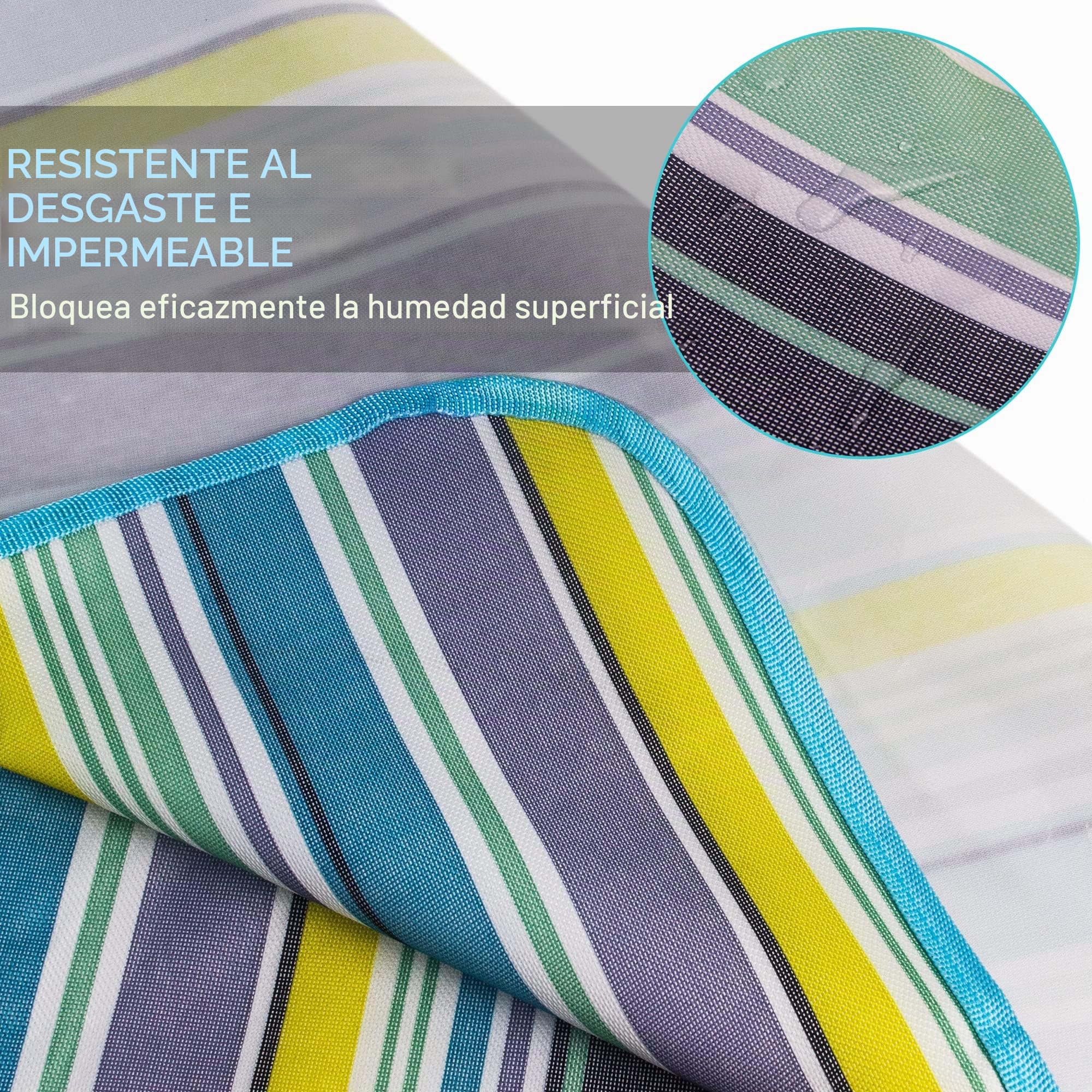 Manta Picnic Impermeable XXL 200 x 200 cm, Picnic Blanket, Manta de Playa Lavable Portátil, Adecuada para Picnic, Playa, Al Aire Libre, Barbacoa, Manta para Acampar de Viajes