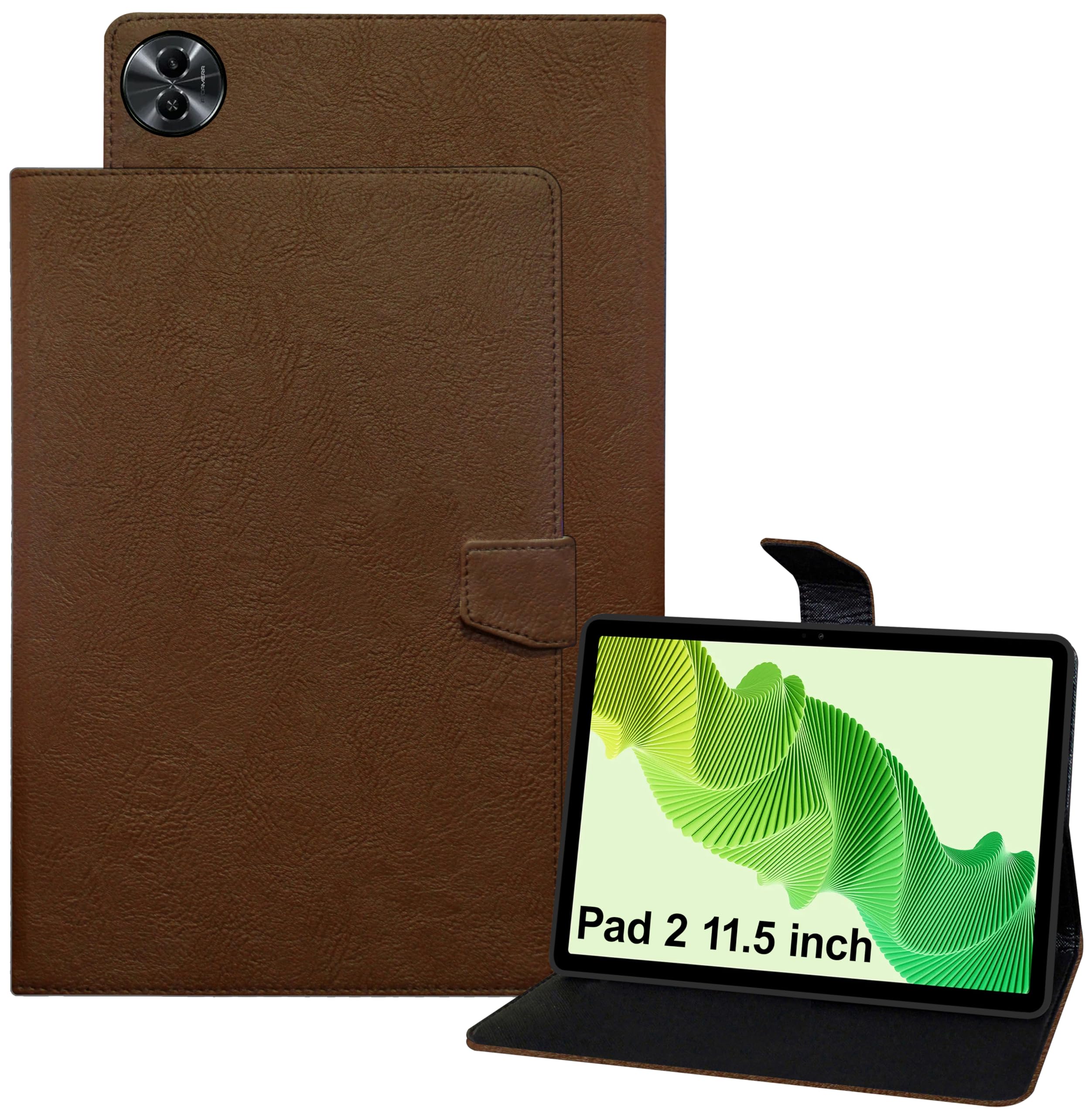 TGK Plain Design Leather Flip Case Cover for realme Pad 2 11.5 inch Tablet (Brown) (B0CFV1VGLV) Amazon Price History, Amazon Price Tracker