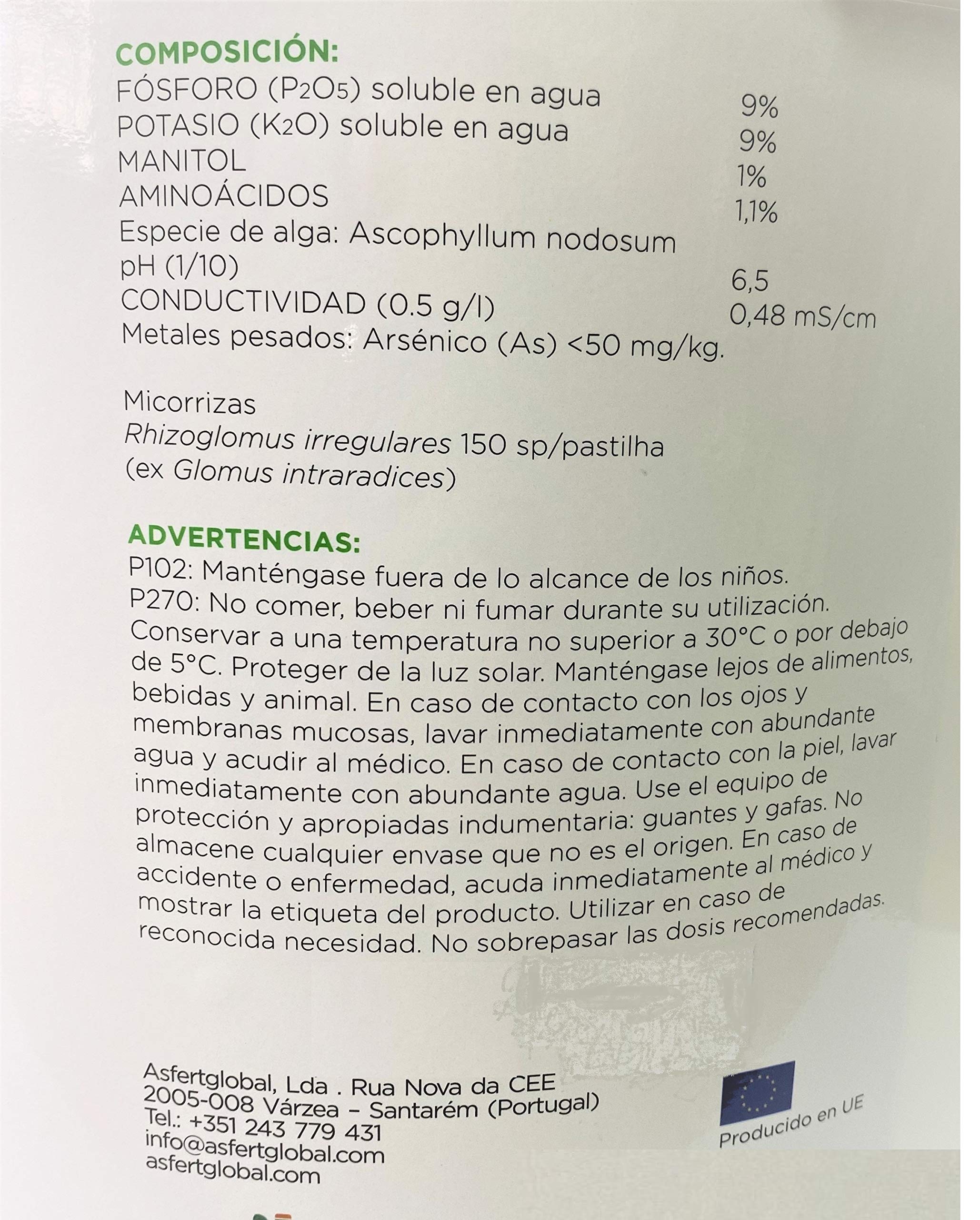 Micorrites pastilles enracinantes. 1500 pastilles, Hongo Ascophyllum Nodosum Micorrizas et trichodermas de « plantation »