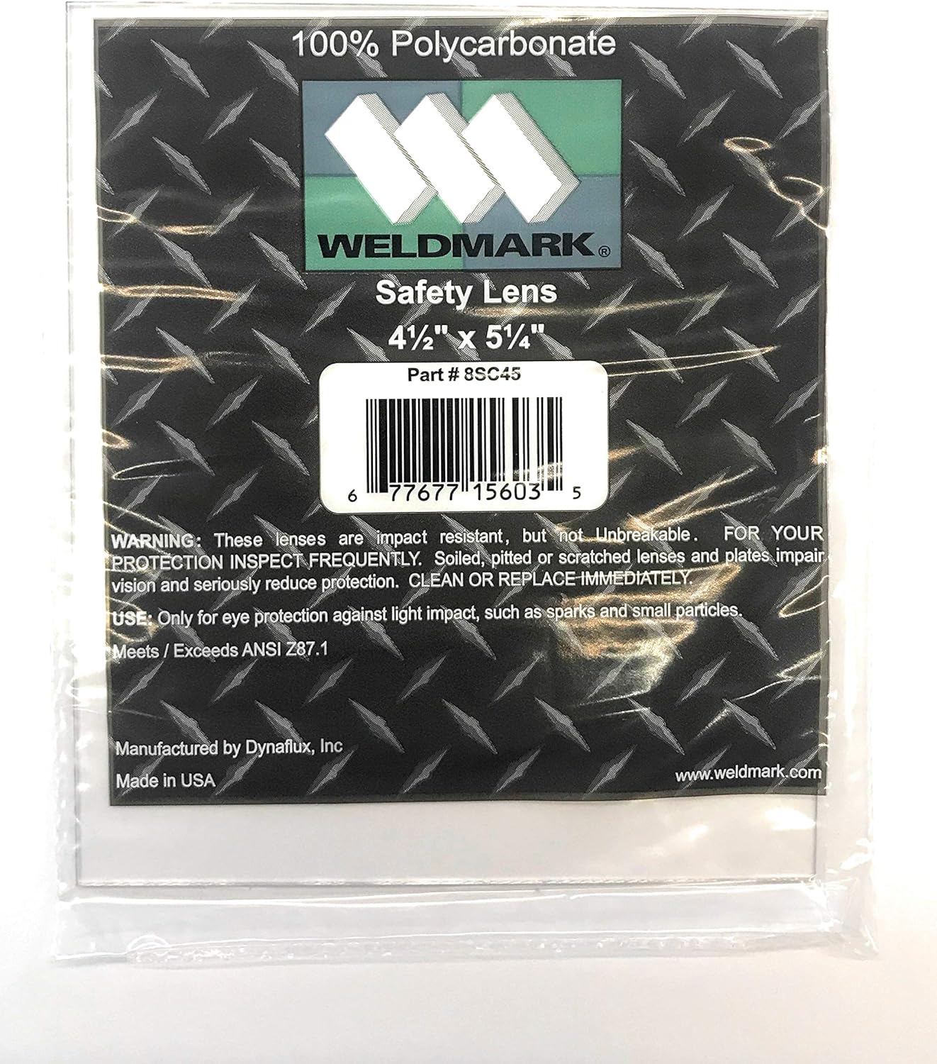 Weldmark Lens Clear 4.5 X 5.25 Polycarbonate .040Mm - Pack of (50)