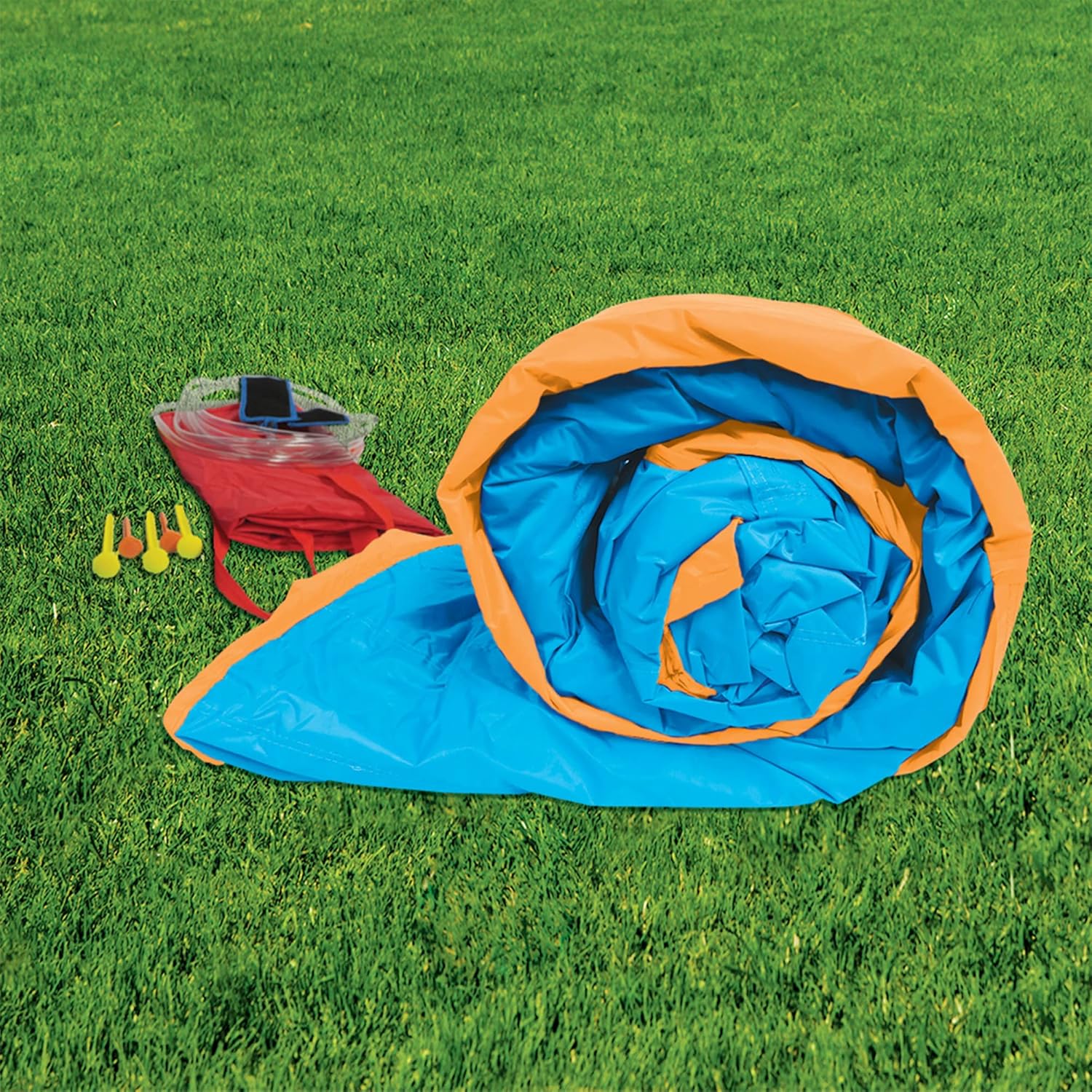Banzai Inflatable Pool Water Slide, Blow Up Backyard Splash House, Sun N’ Splash