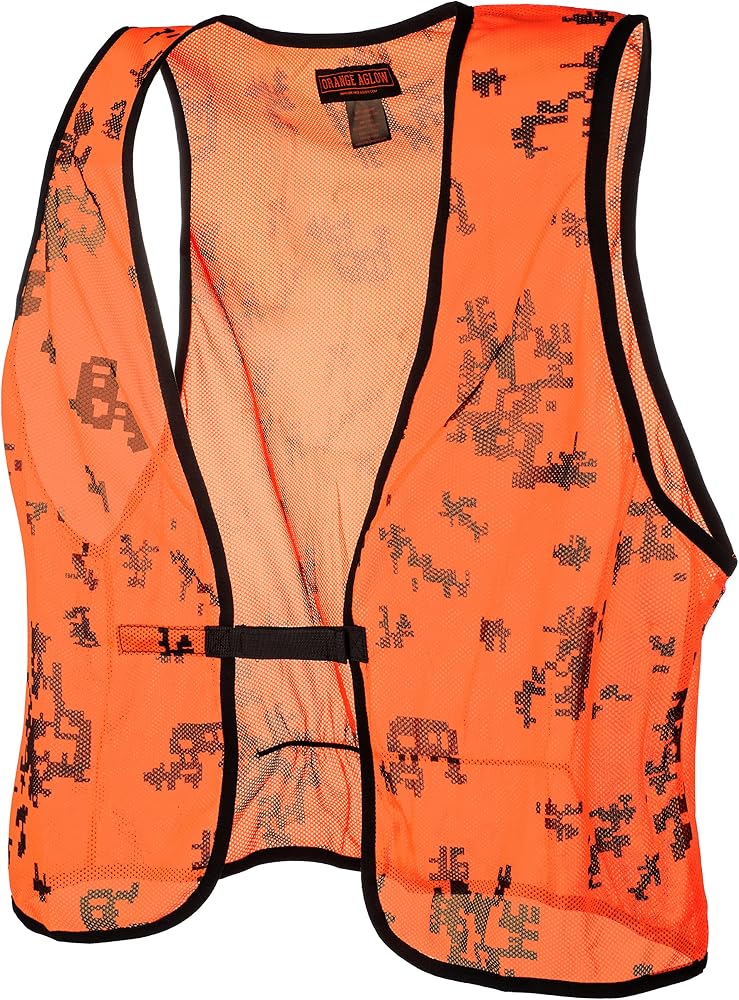 Blaze Orange Camo Hunting Vest 
