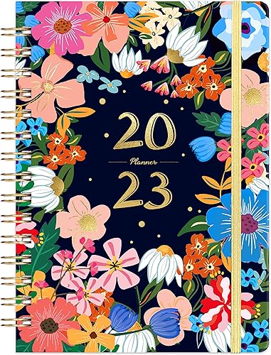 Agenda 2023 - Agenda 2023 con páginas semanales y mensuales enero de 2023 a diciembre de 2023 63 x 84 pulgadas tapa dura con pestañas mensuales