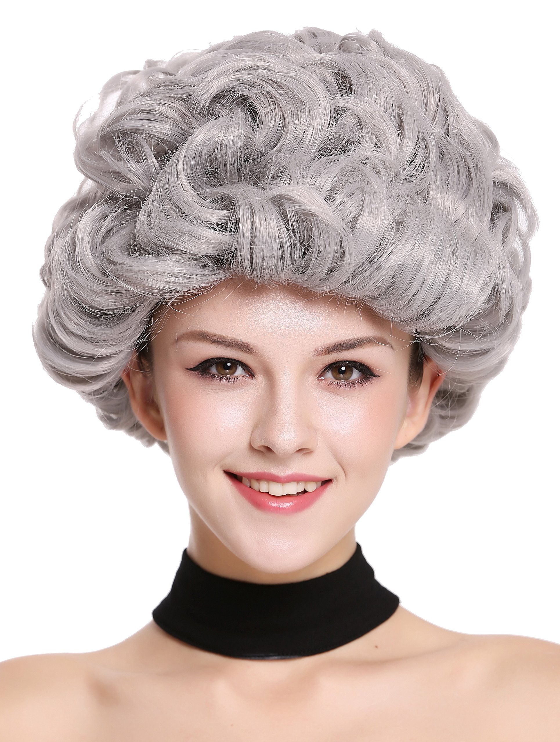 WIG E UP - 90958-ZA103 Parrucca Donna Carnevale Due Trecce Riga In