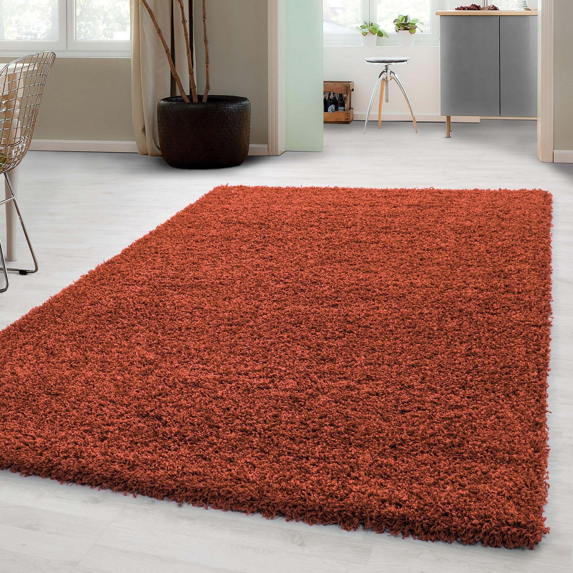 Carpetsale24 Shaggy Hochflor Teppich weich flauschig modern einfarbig Perfekt für Wohnzimmer für Wohnzimmer Schlafzimmer Flur