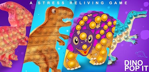 Pop It Dinosaur Fidget Toys calming satisfying and anxiety relief push pop bubble fidget toys – vue 7