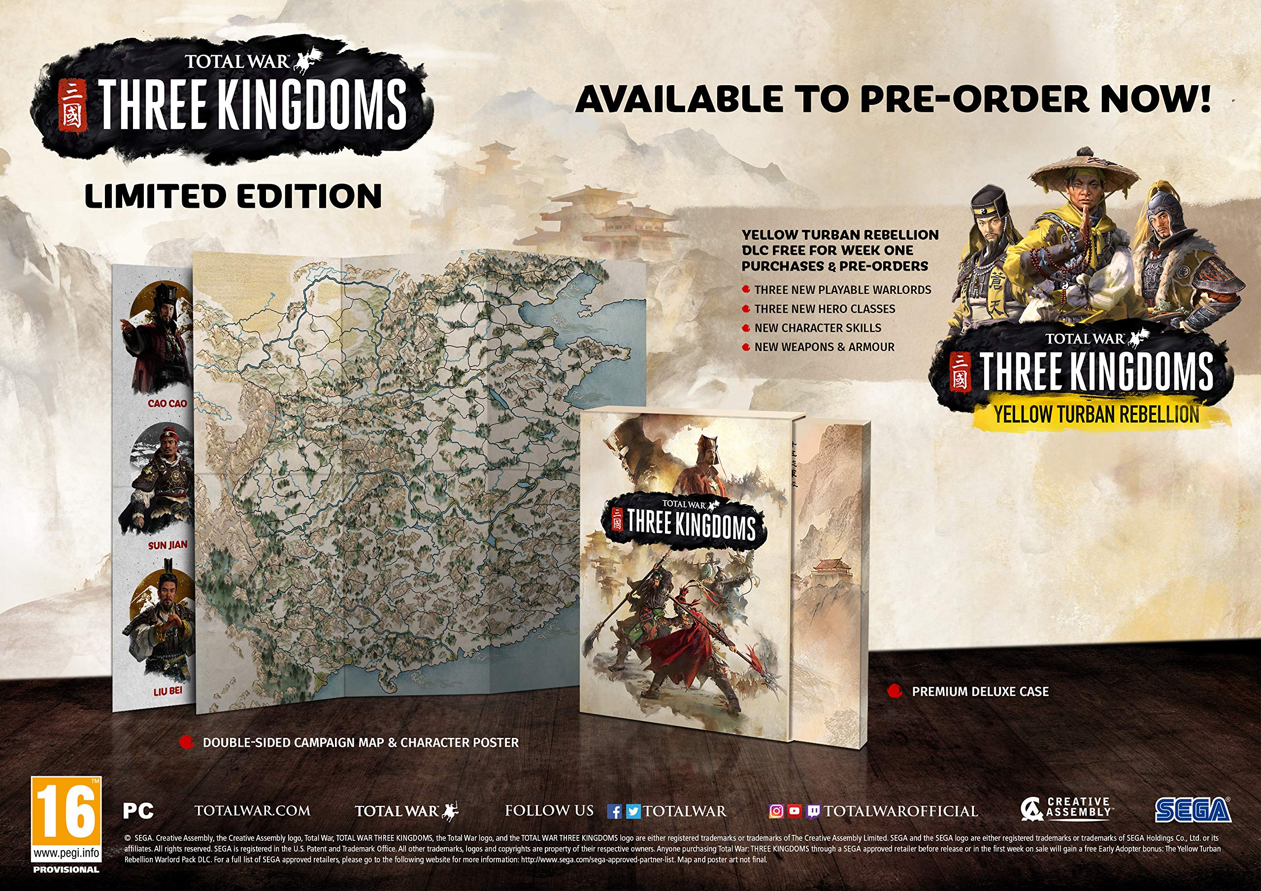 Total War: THREE KINGDOMS Limited Edition PC CD [Importación 
