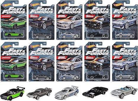 Amazon ホットウィール Hot Wheels エンターテイメントテーマ アソート ワイルド スピード ミニカー10台入り Box販売 986p Gdg ミニカー ダイキャストカー ホビー