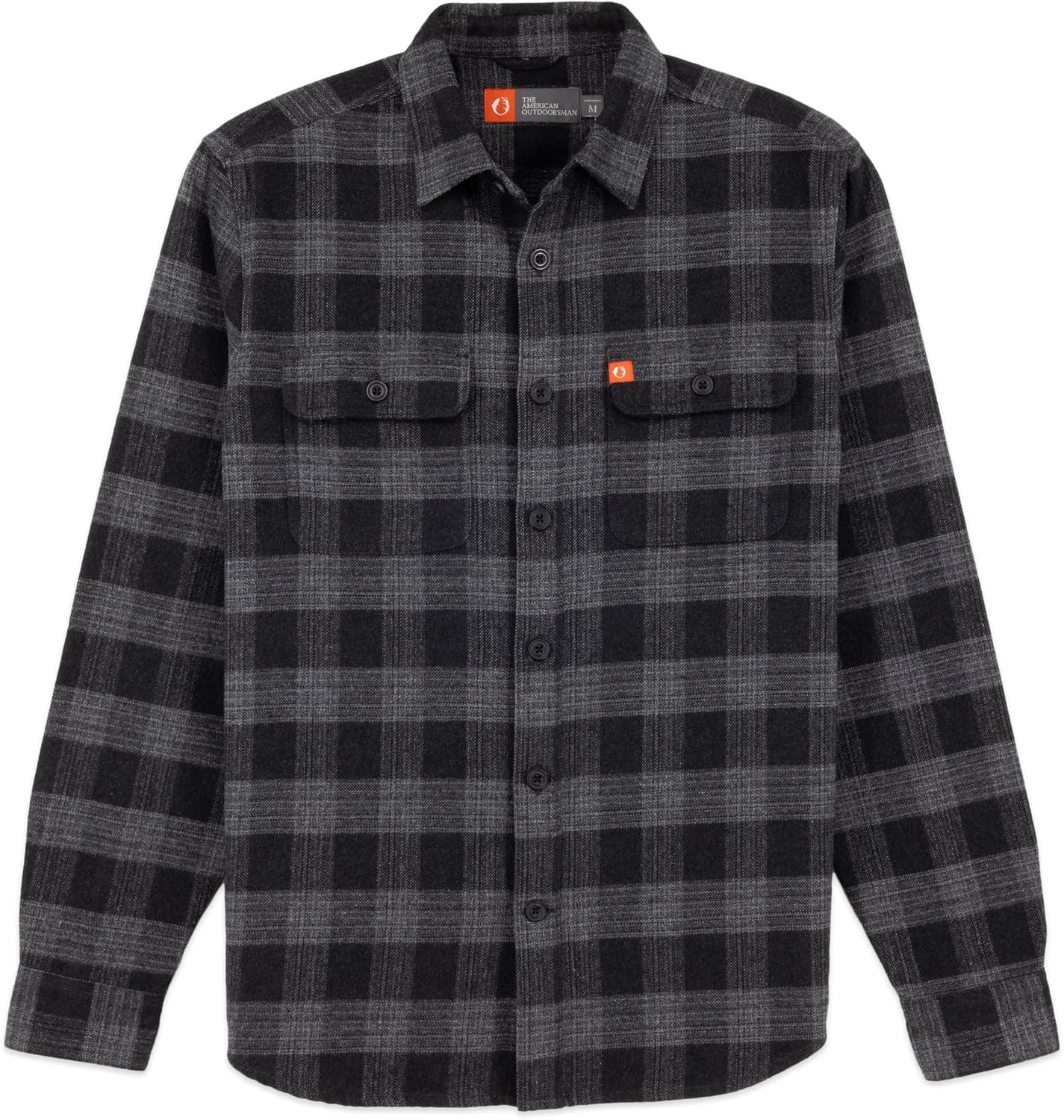 The American Outdoorsman Ultra Heavyweight Flannel Shirt – Soft Brushed Plaid Button-Down with Dual Chest Pockets