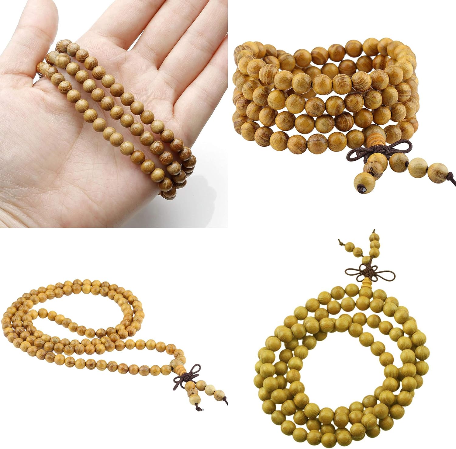 CarpenterC 200pcs 8mm Gorgeous Natural Round Polished Rosewood Loose Beads for Jewelry Making DIY Handmade Crafts - Image 5