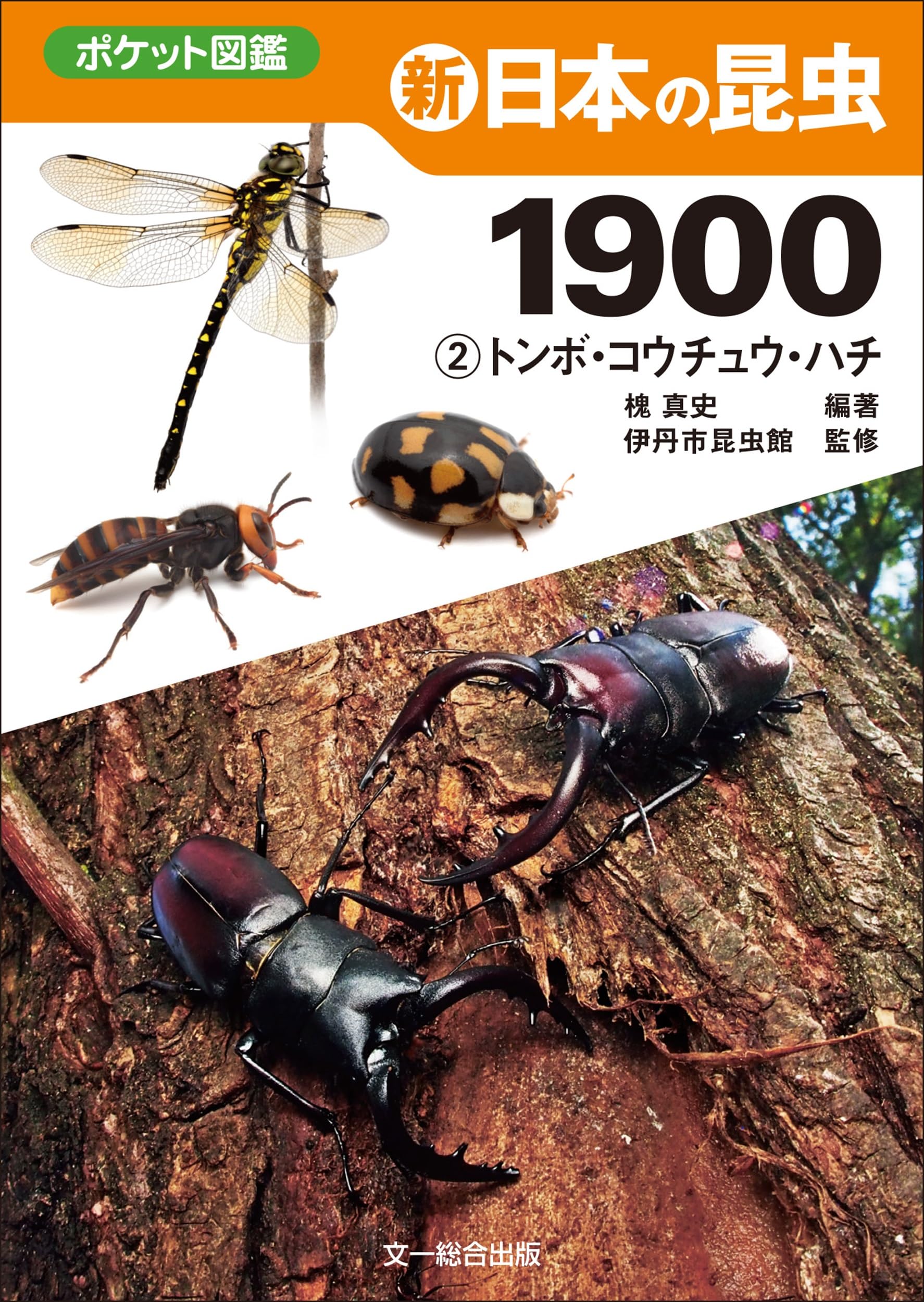 新 日本の昆虫1900(2)トンボ・コウチュウ・ハチ (ポケット図鑑) | 槐 