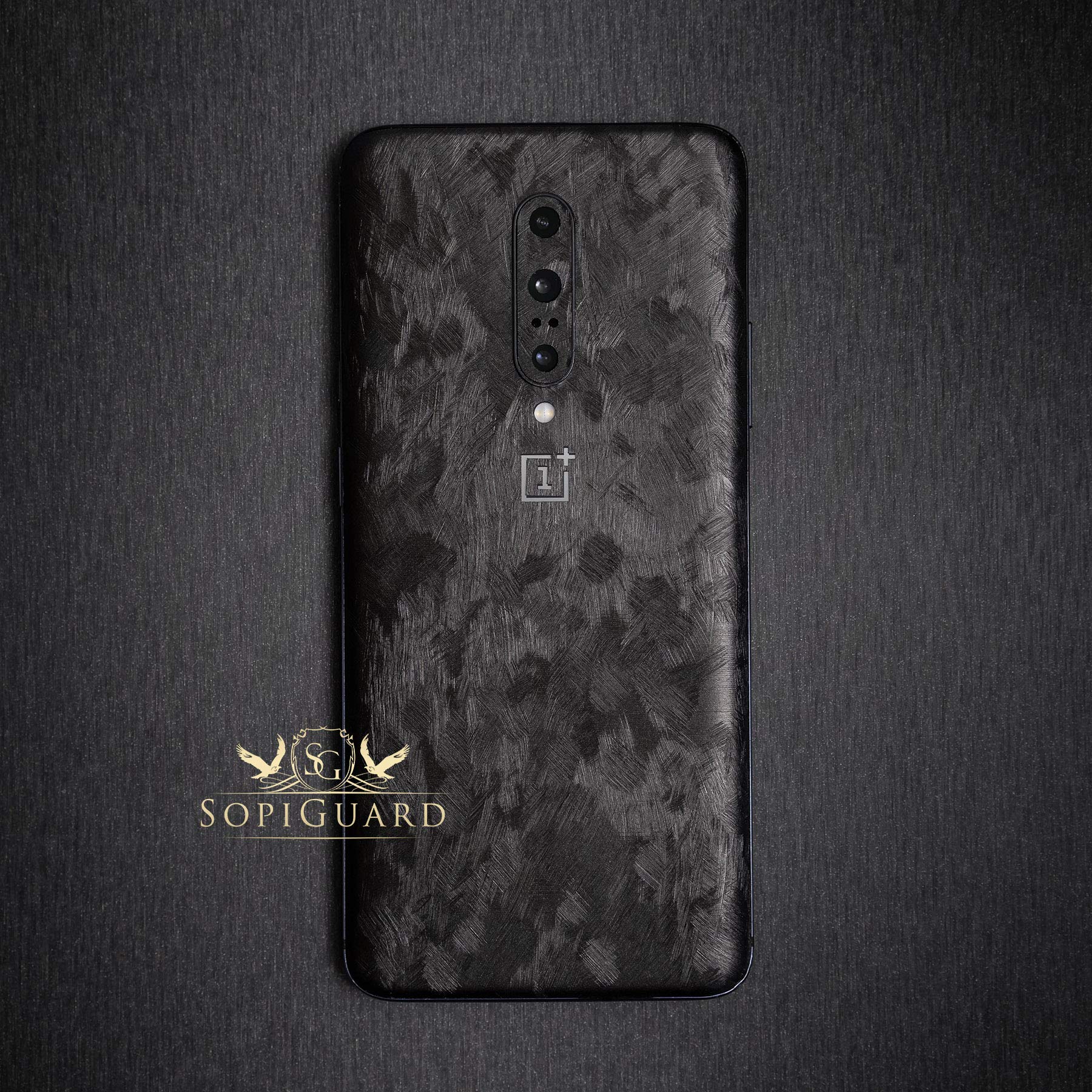 SopiGuard Skin for DJI FPV Remote Controller Front Panel Easy to Apply Vinyl Sticker (Forged Carbon)