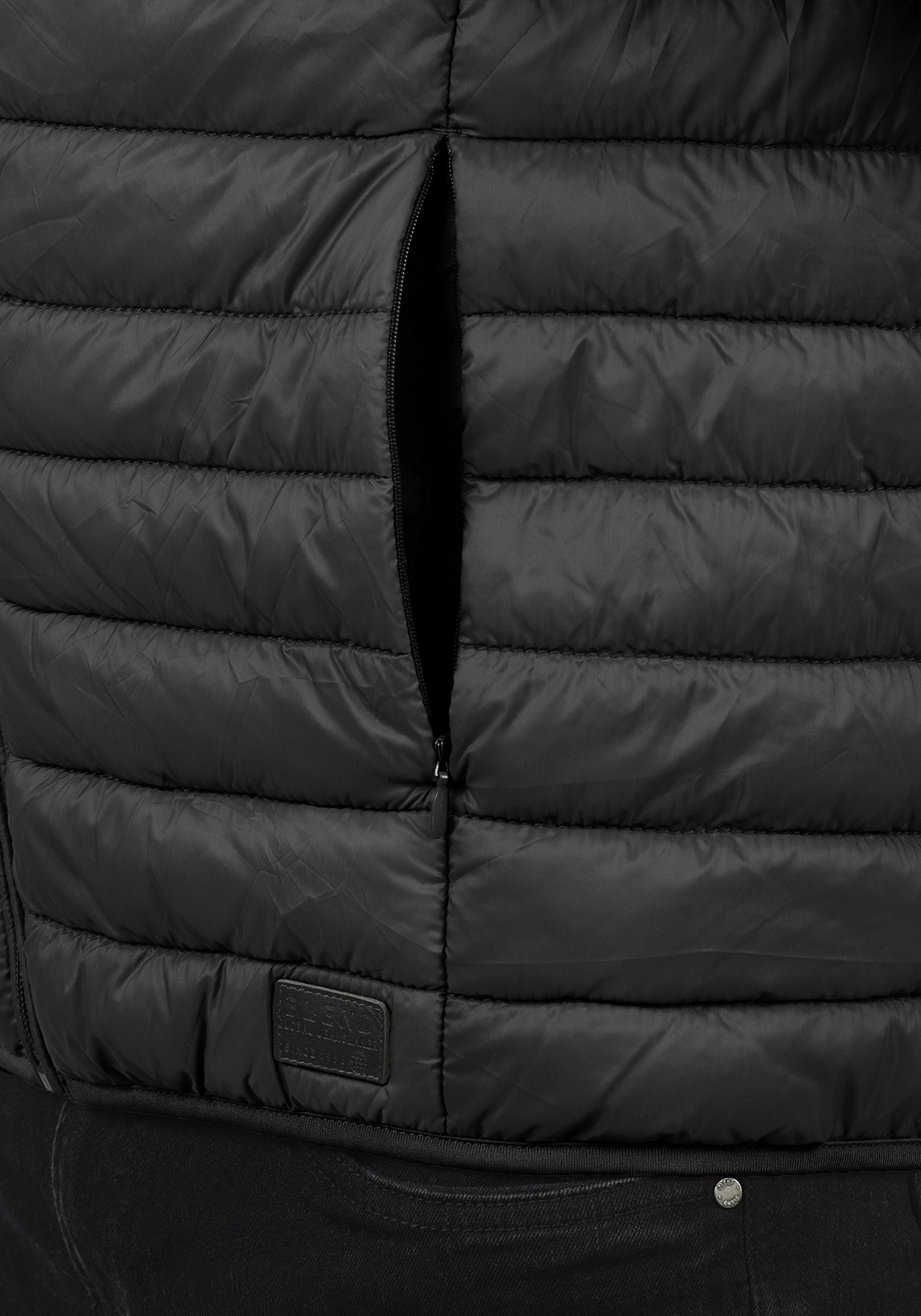 BLEND BHNille Herren Weste Steppweste Outdoor Weste, XL, Black (70155)