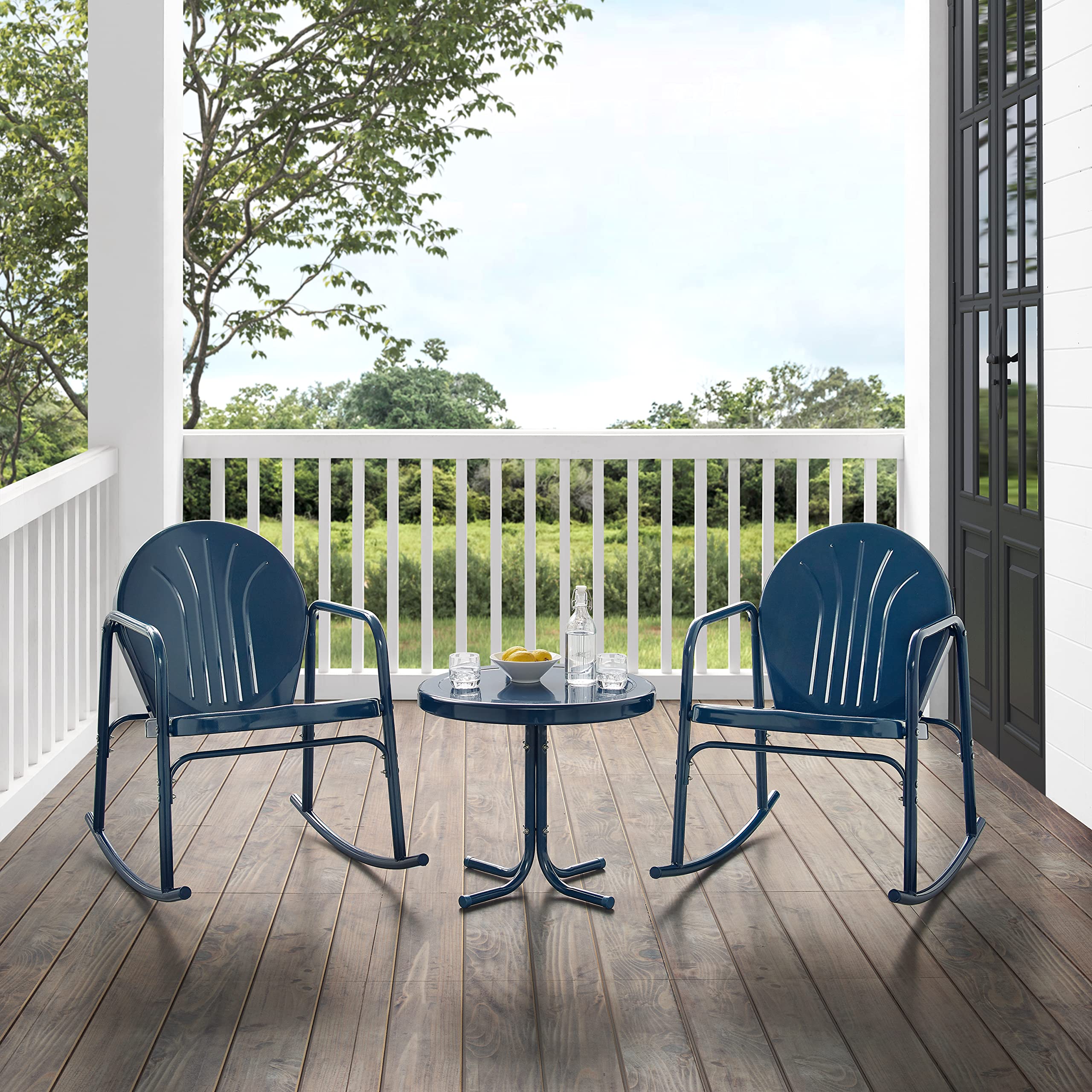 crosley griffith metal rocking chair