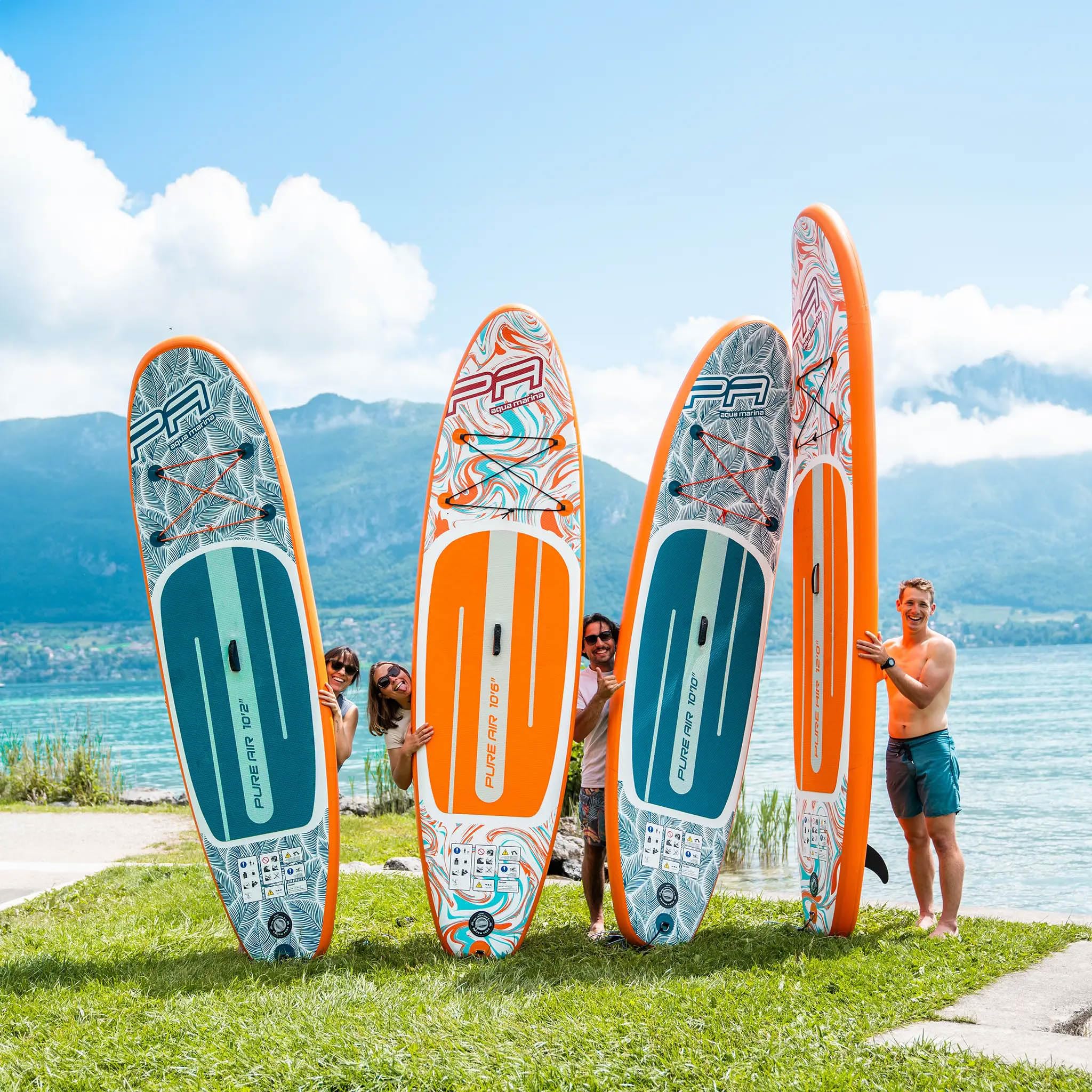 Aqua Marina Pure Air - Tavola da surf gonfiabile per principianti ed esperti, con accessori