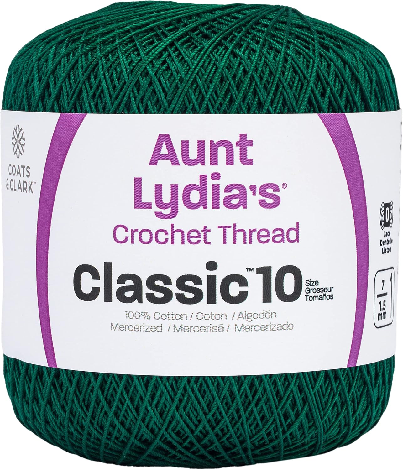 Aunt Lydia's Classic Cotton Crochet Thread, 15 Pack