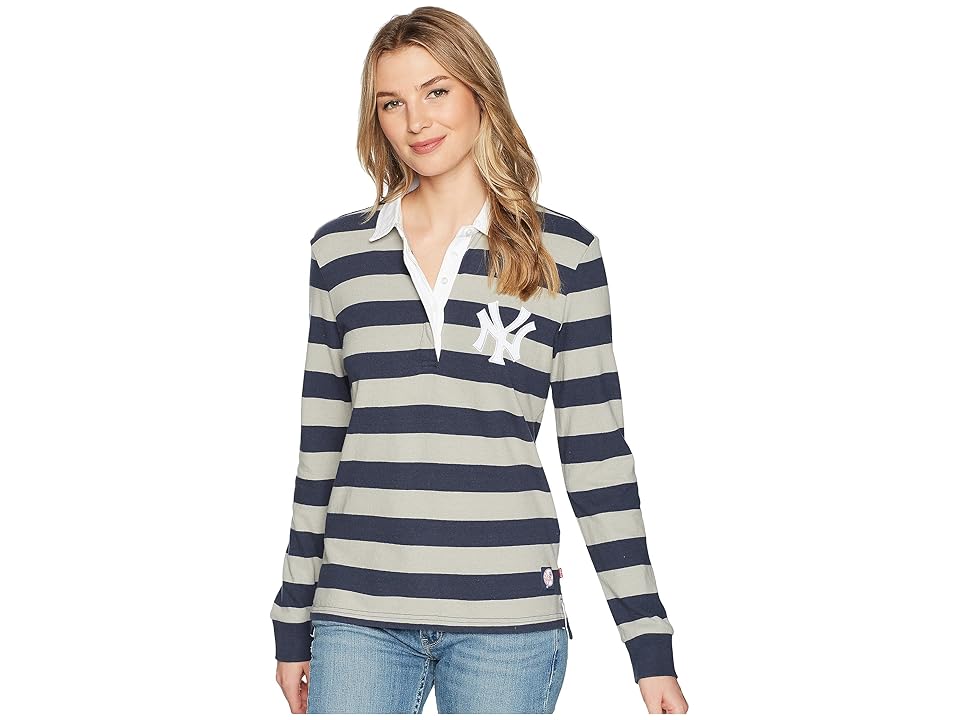 

Levi's(r) Womens NY Yankees Striped Rugby Shirt (Blue) Women's Clothing